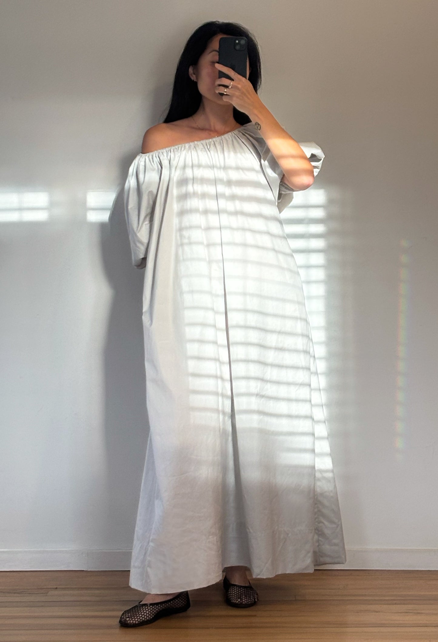 Bloom SS Maxi Dress in Silver