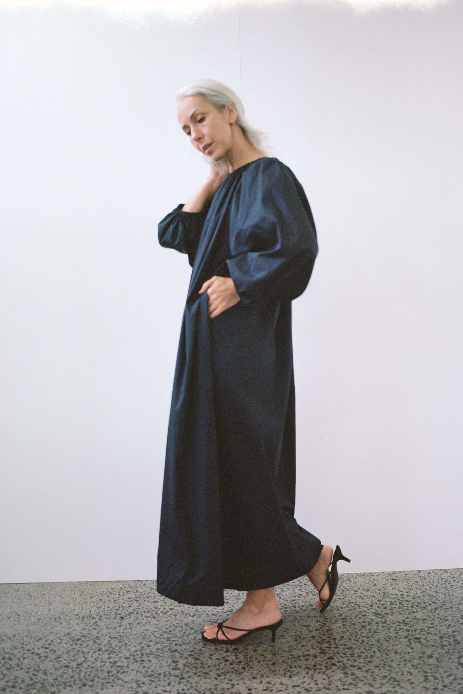 Bloom Maxi Dress in Ink