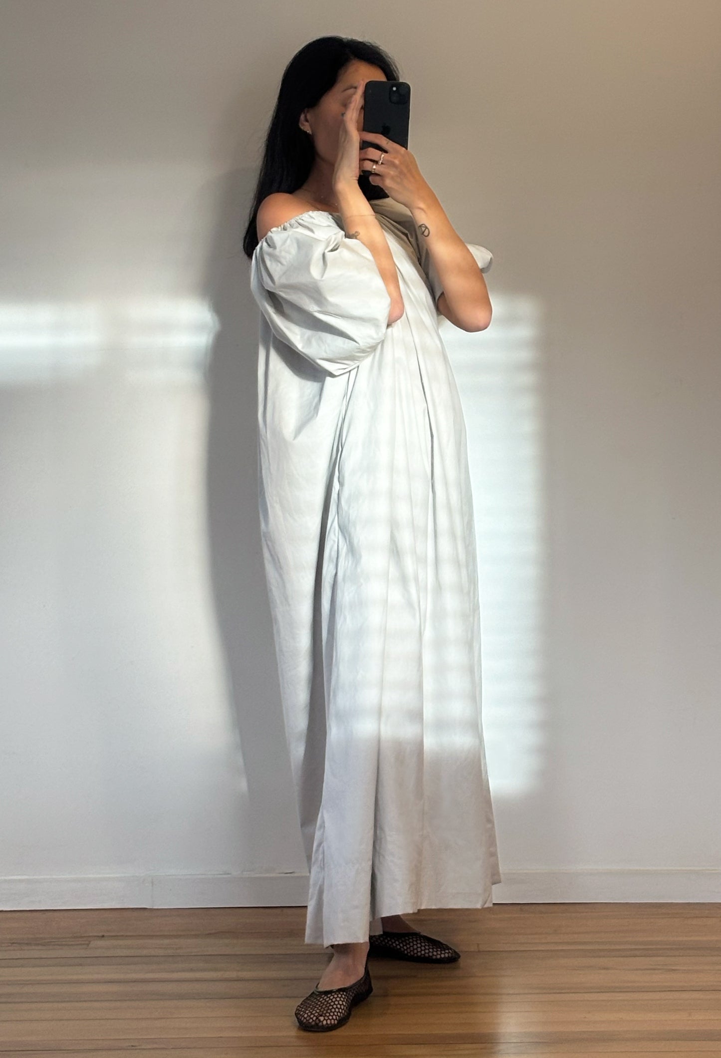 Bloom SS Maxi Dress in Silver