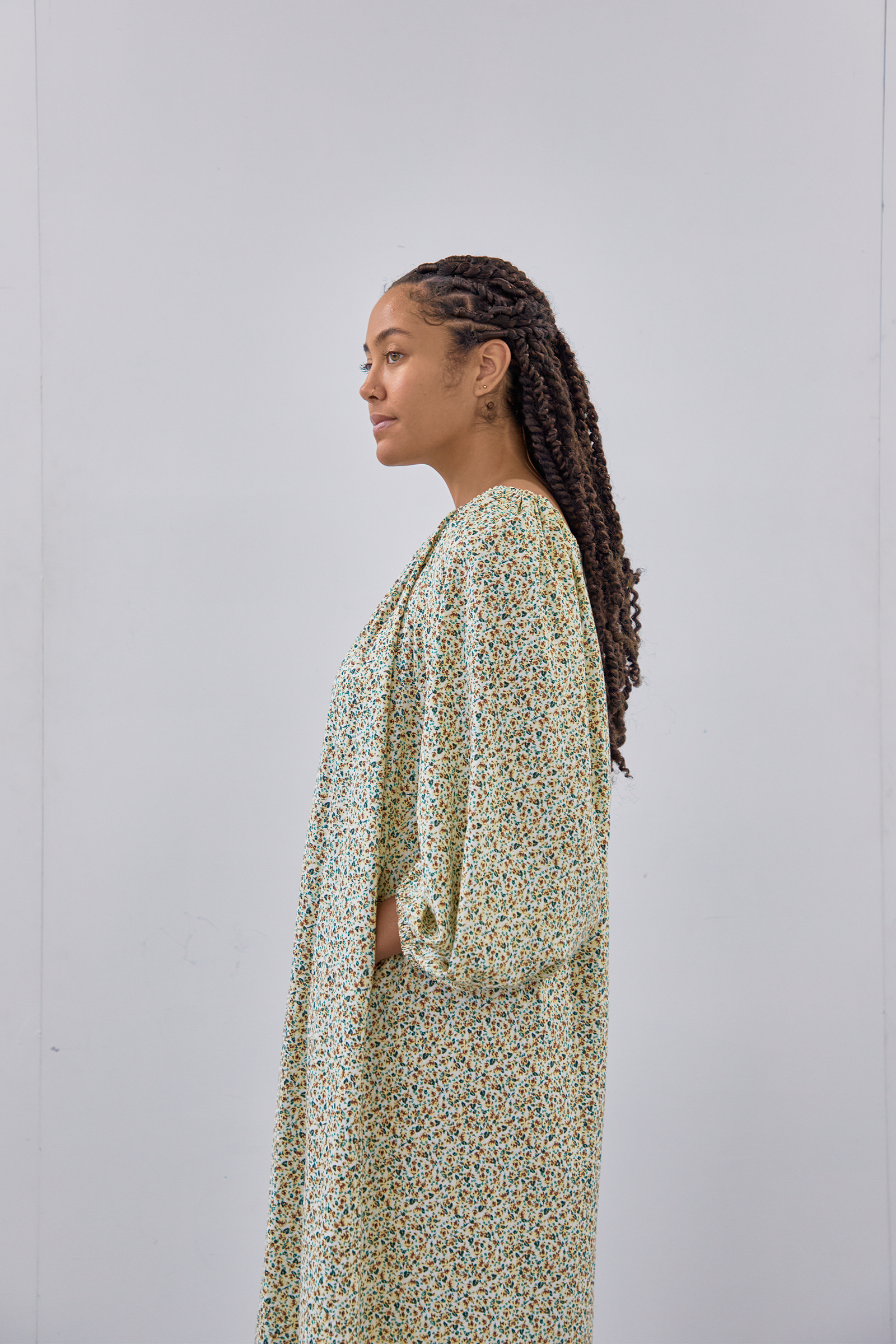 Bloom Maxi Dress in Yellow Floral