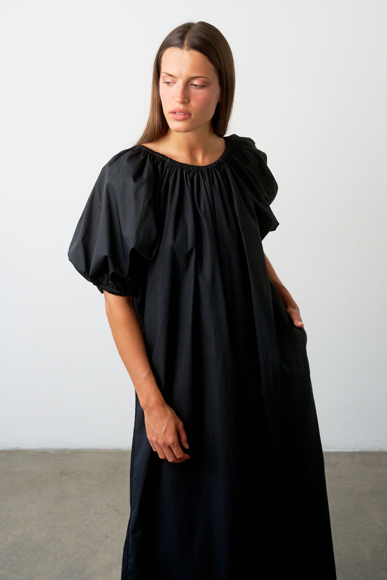 Bloom SS Maxi Dress in Black