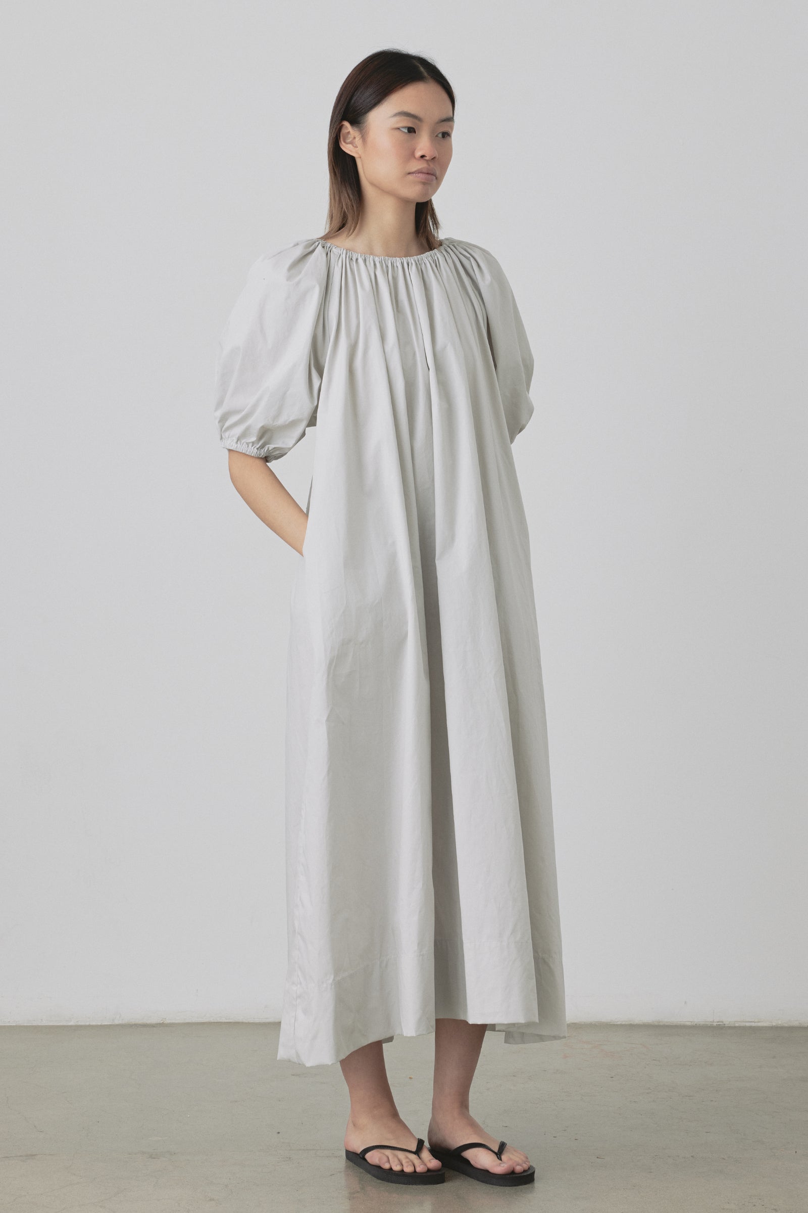 Bloom SS Maxi Dress in Silver