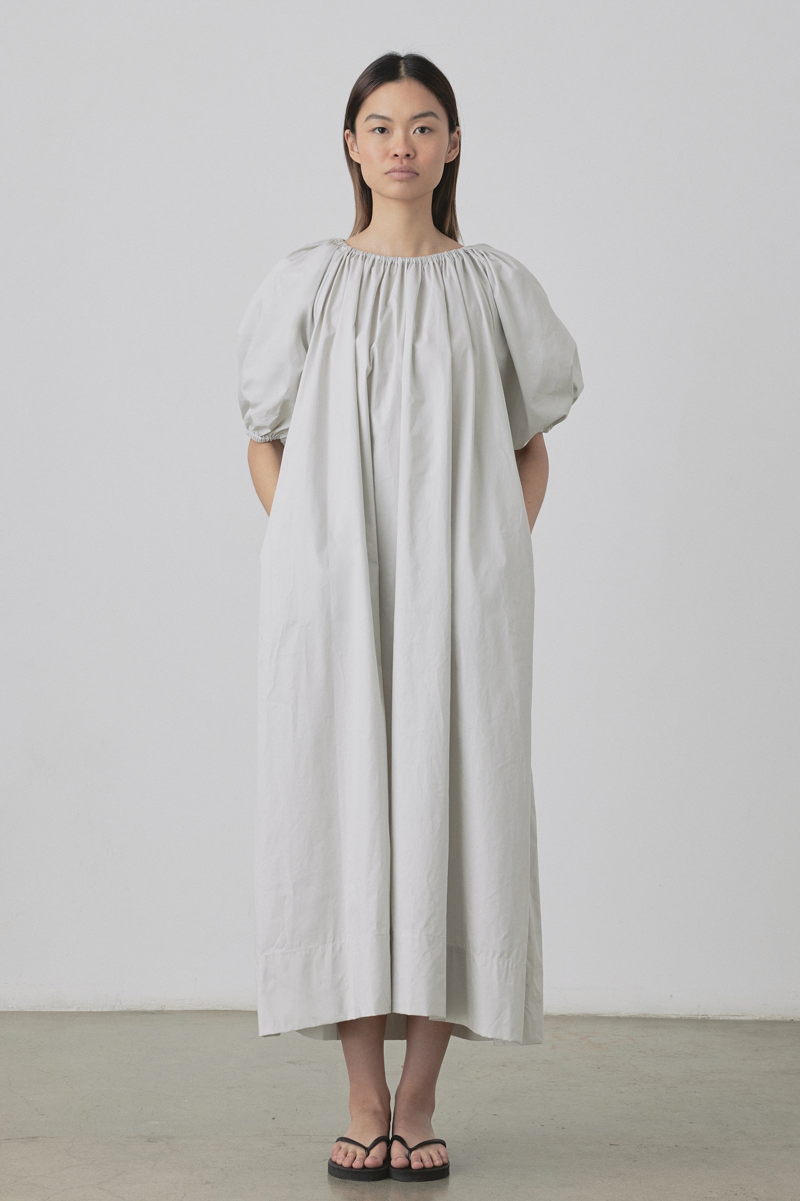 Bloom SS Maxi Dress in Silver