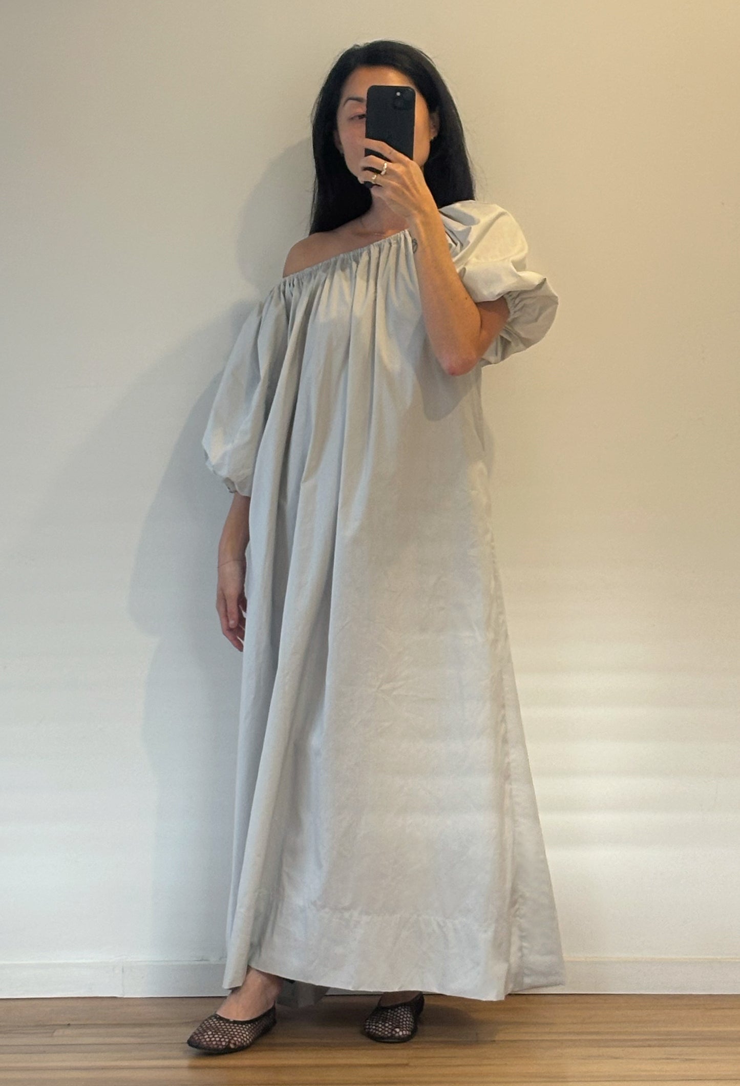 Bloom SS Maxi Dress in Silver