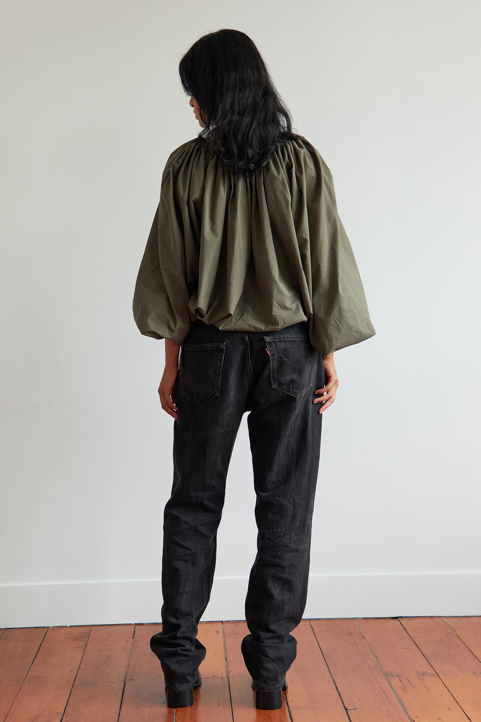 Bloom Blouse in Khaki