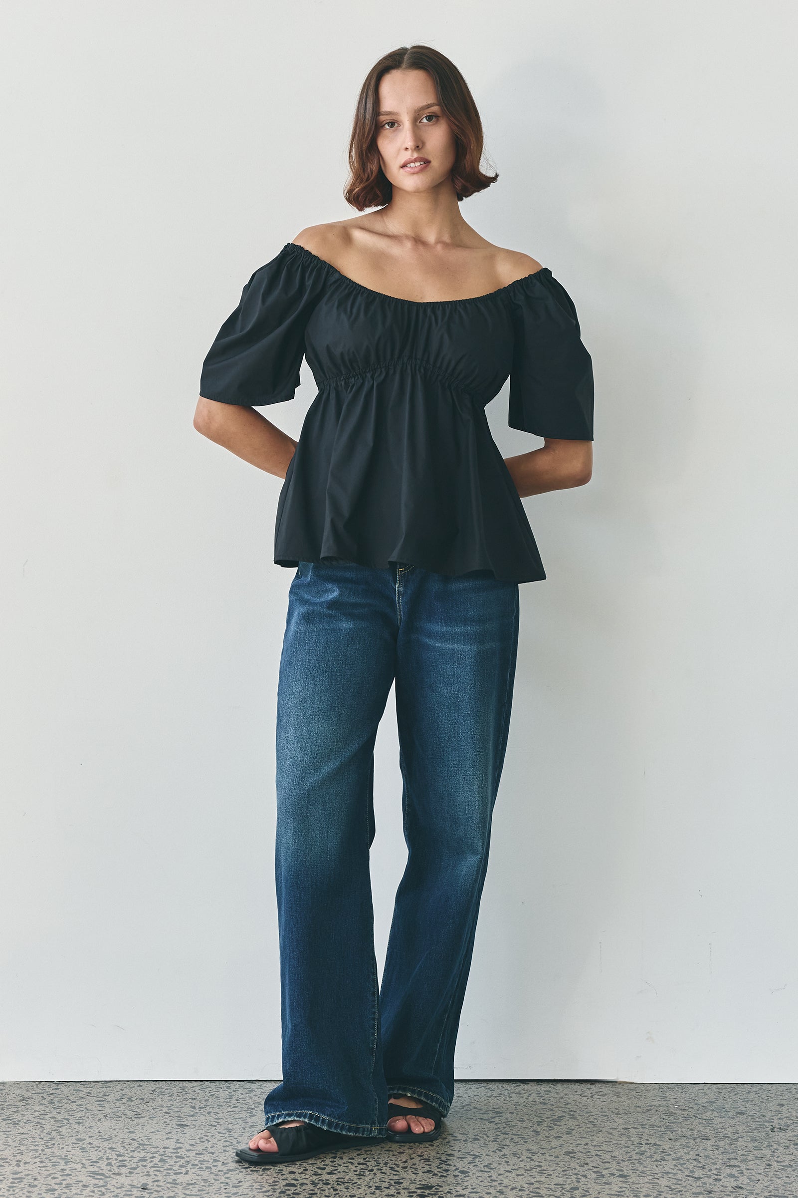 Bodice Deux Top in Black