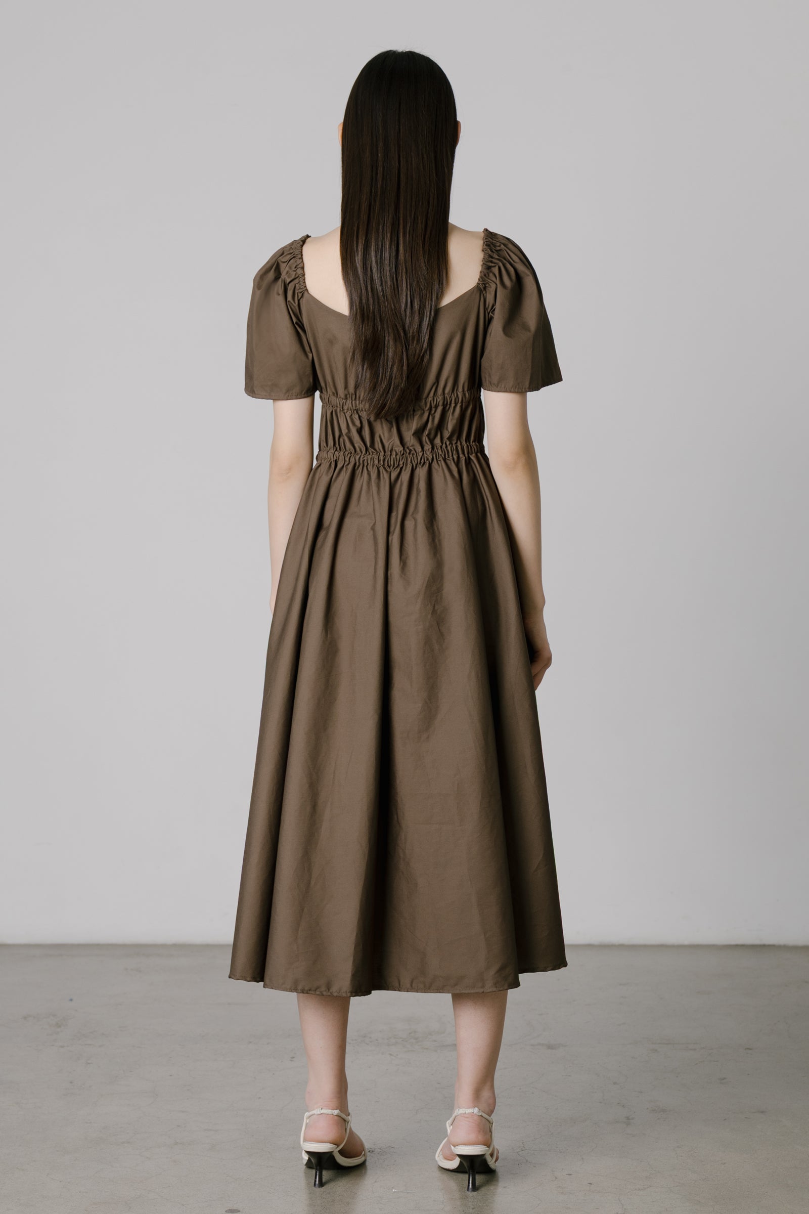 Bodice Dress in Chocolate
