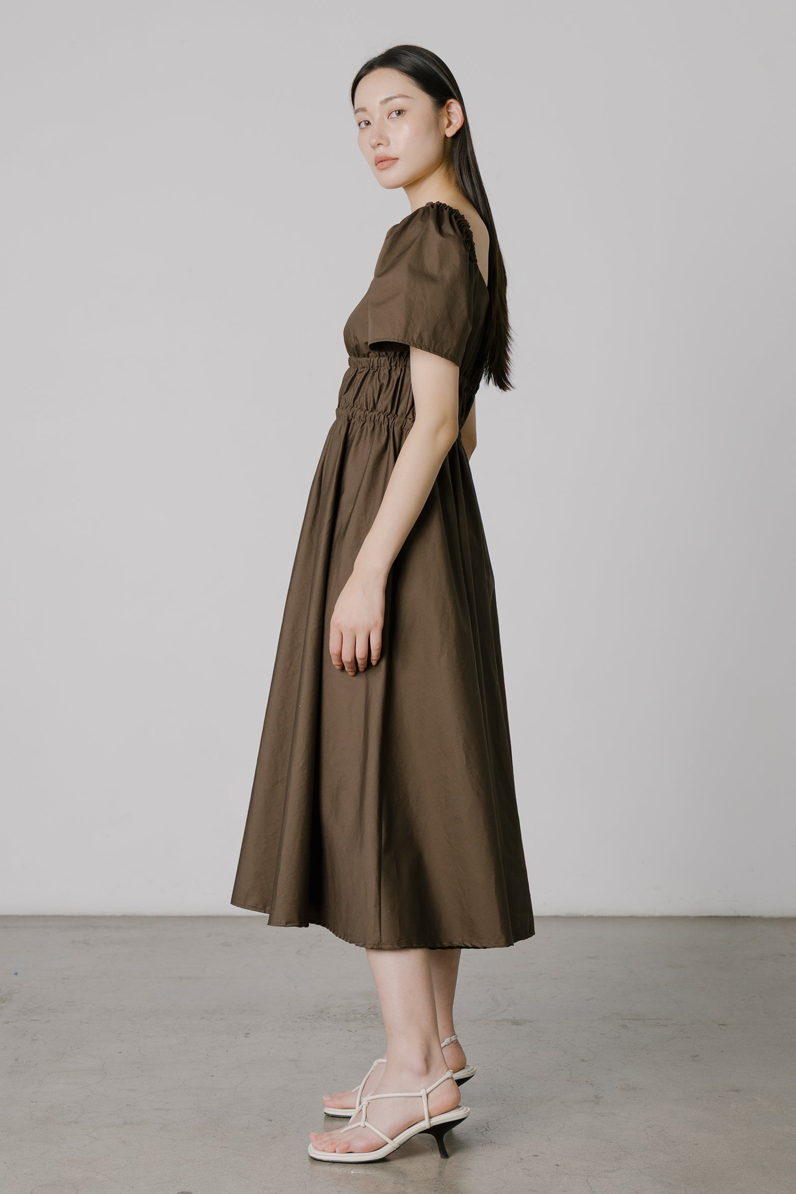 Bodice Dress in Chocolate