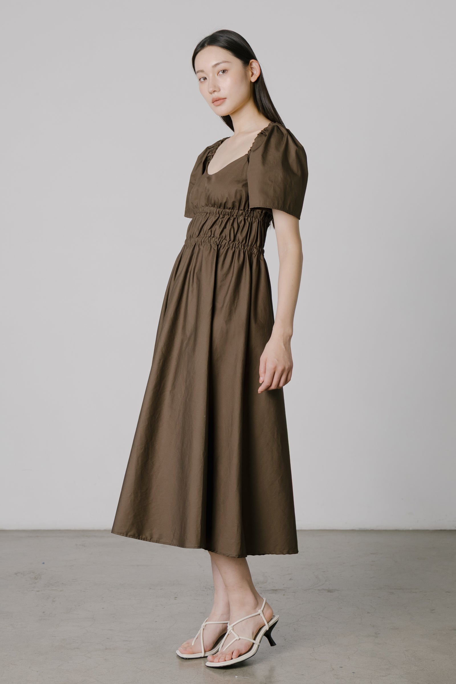 Bodice Dress in Chocolate