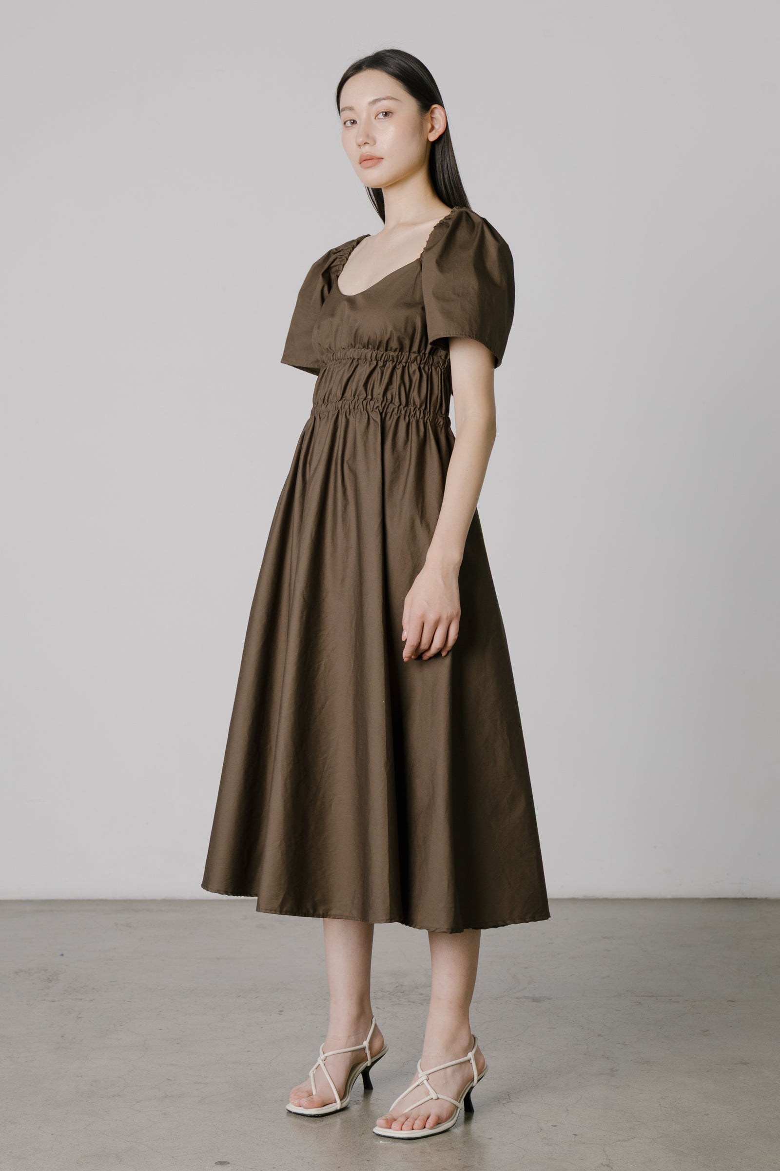 Bodice Dress in Chocolate