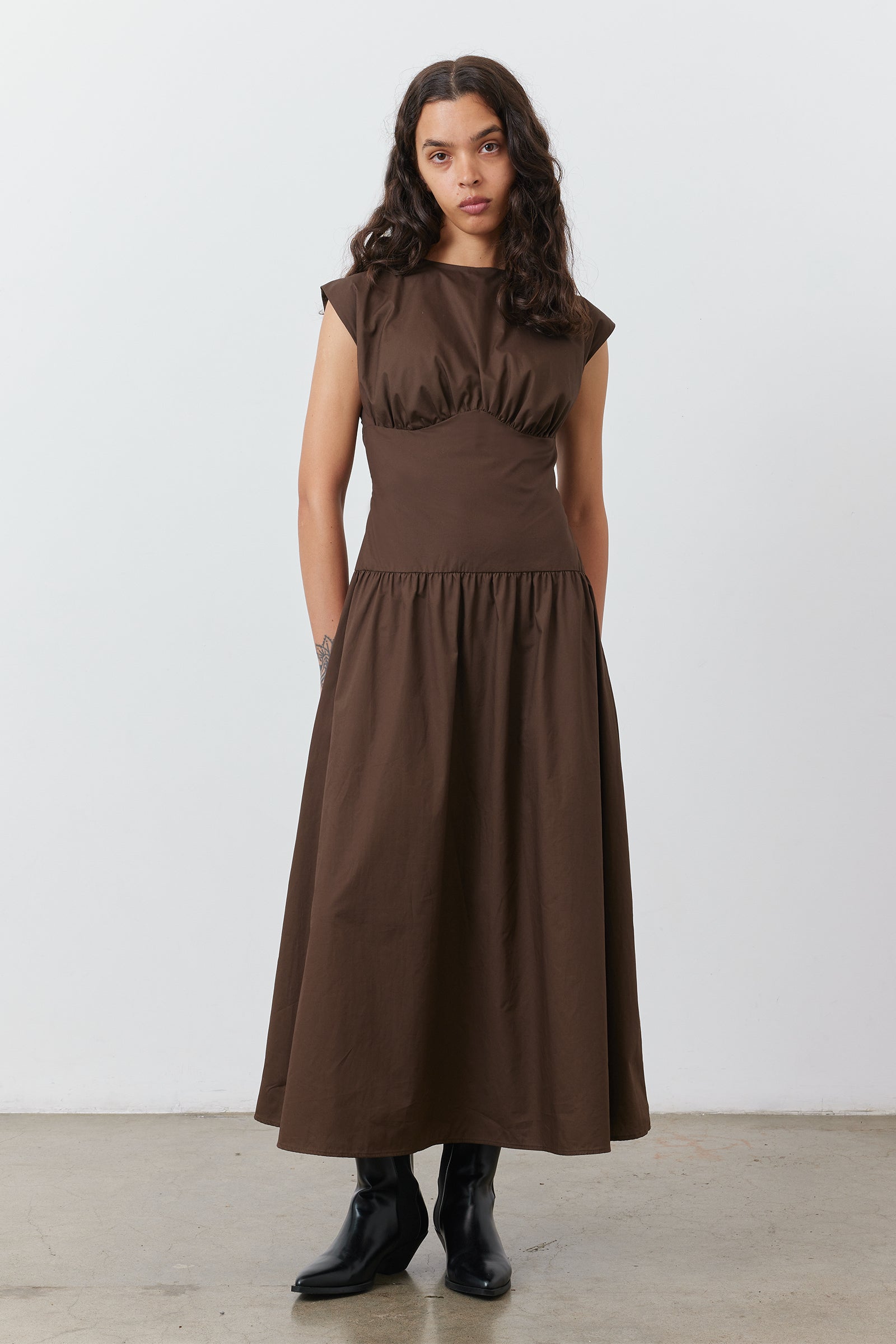 Cairo Dress in Chocolate