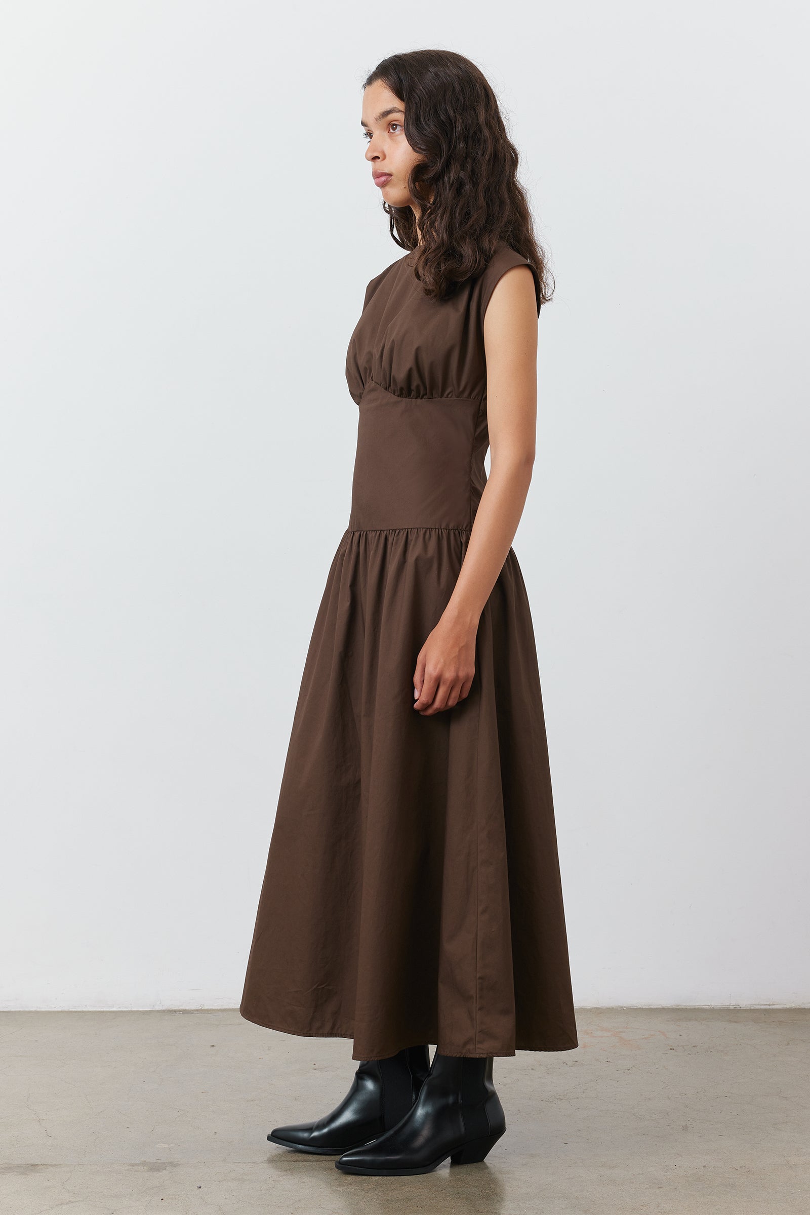 Cairo Dress in Chocolate