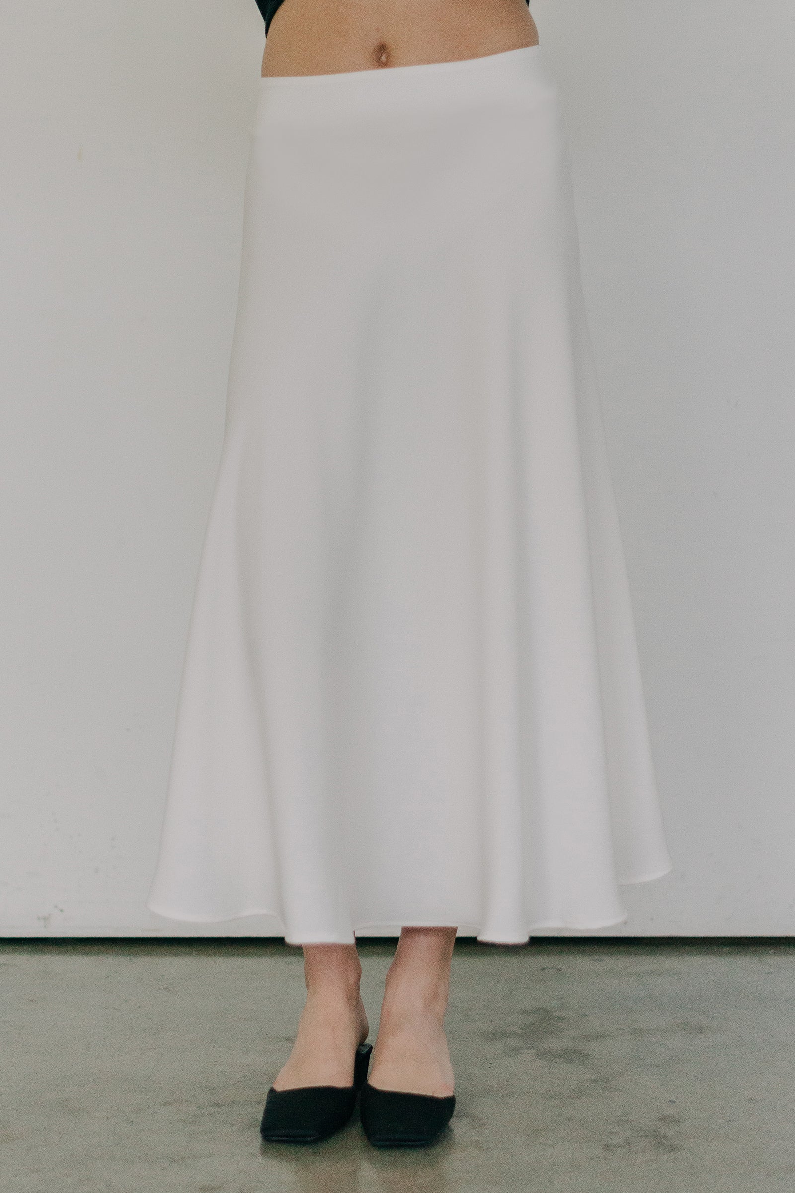 Drape Skirt in Ivory