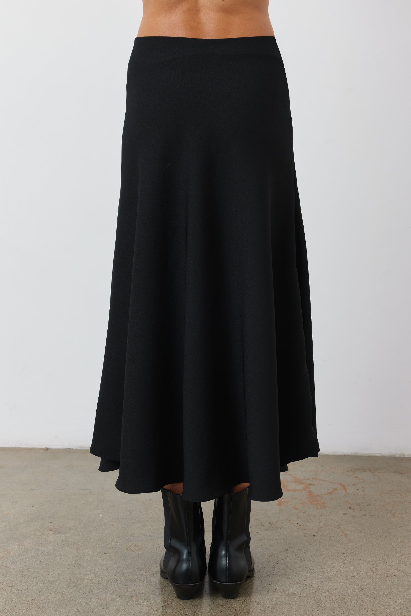 Drape Skirt in Black