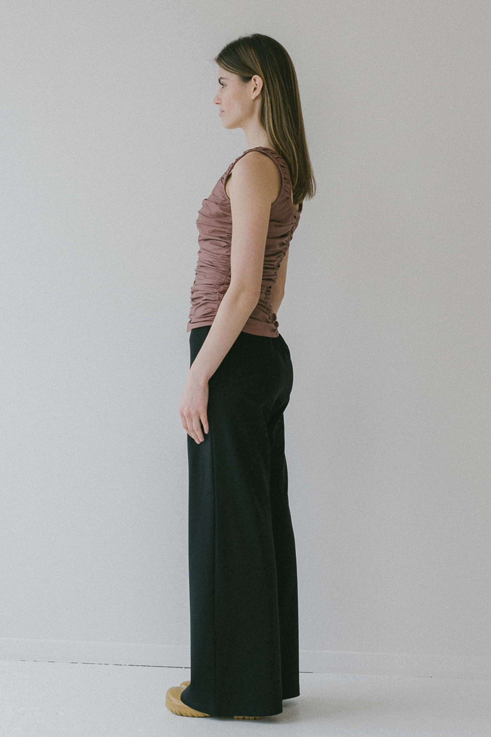 Basque Top in Powder Blue