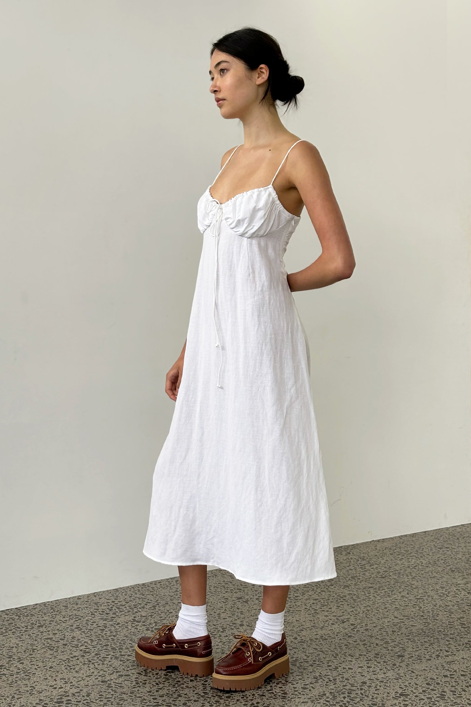 Frou Frou Dress in White