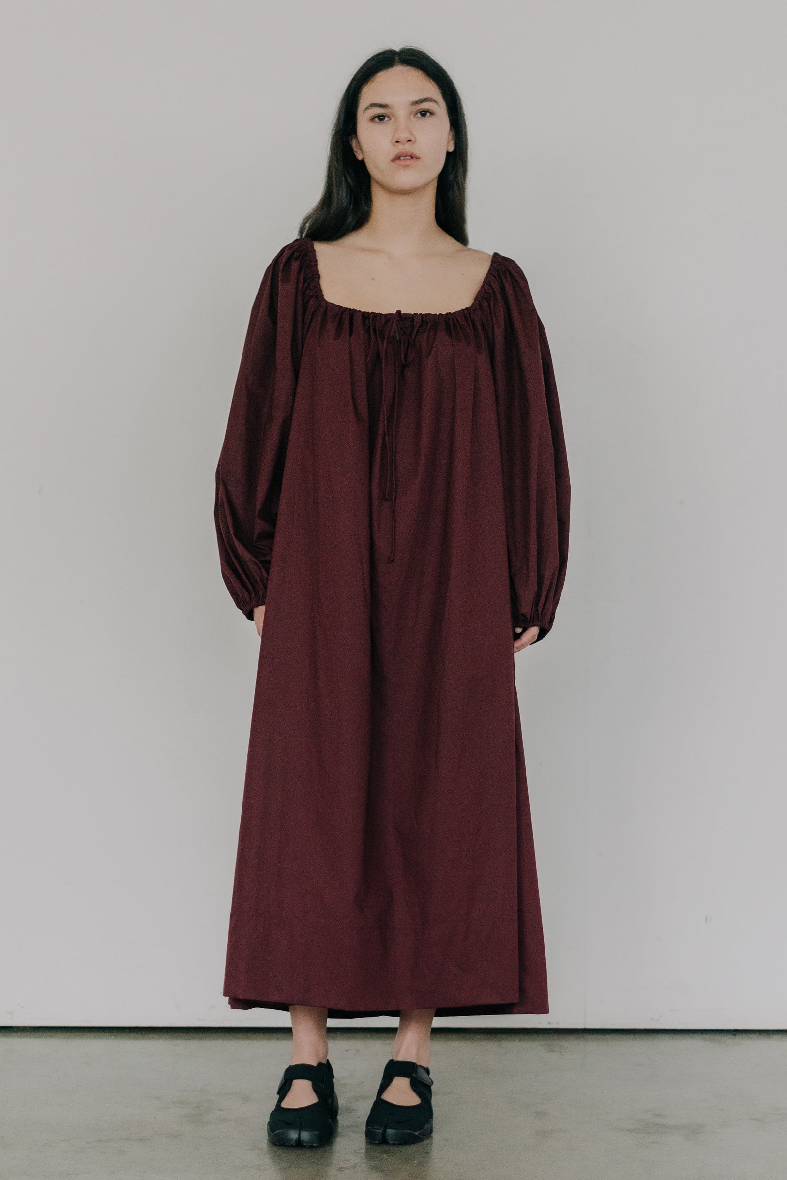 Hana Maxi Dress in Burgundy