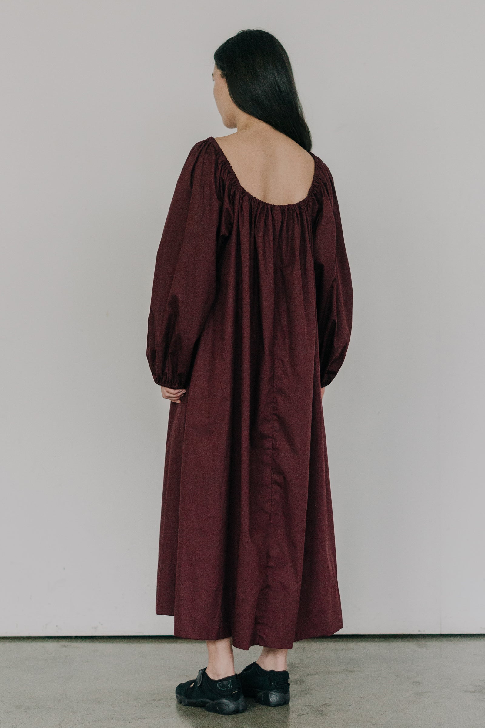 Hana Maxi Dress in Burgundy