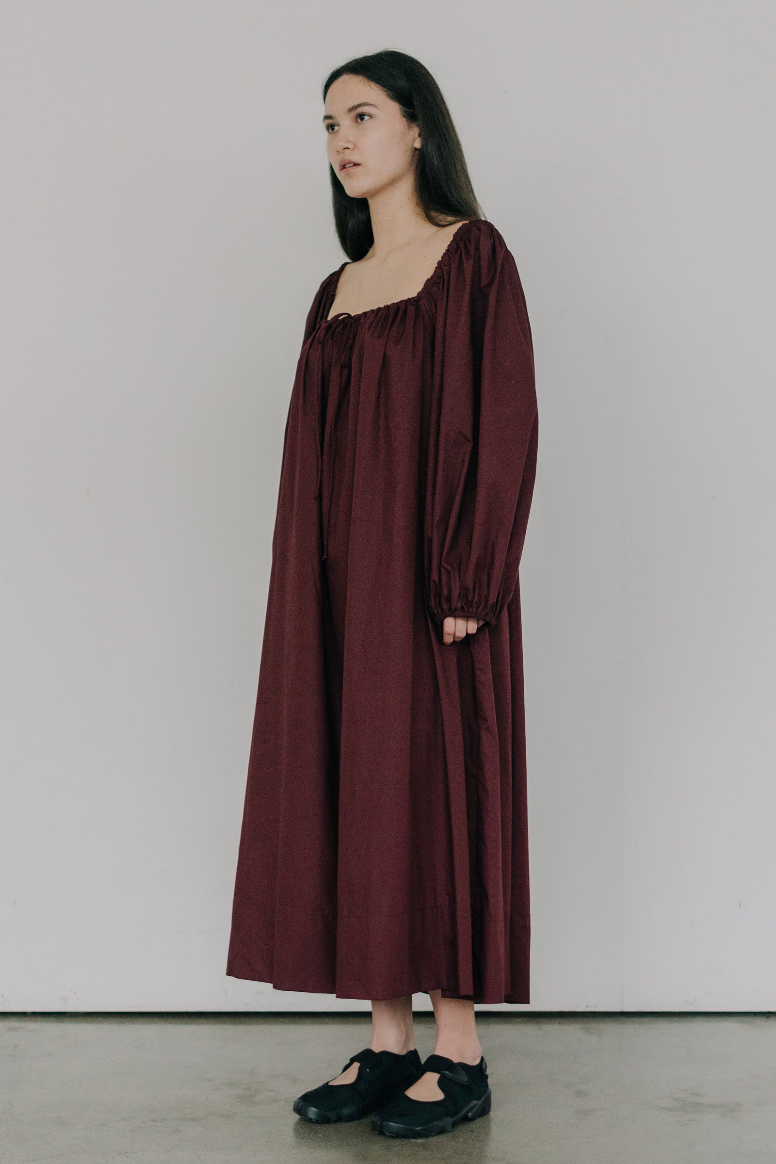 Hana Maxi Dress in Burgundy