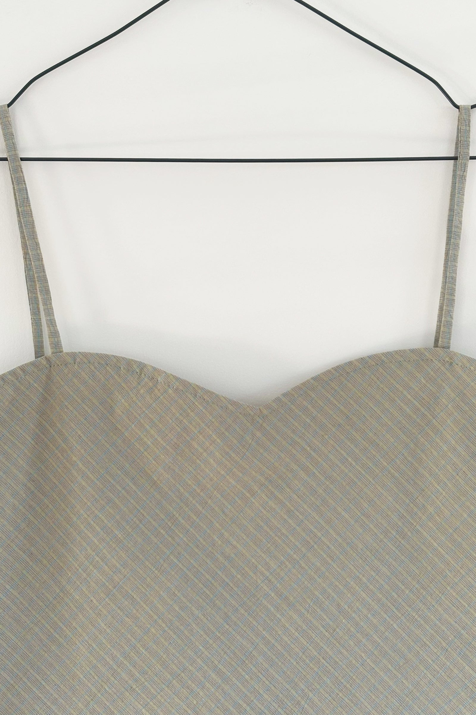 Heart Deux Camisole in Lemon & Cyan Check (Limited edition)