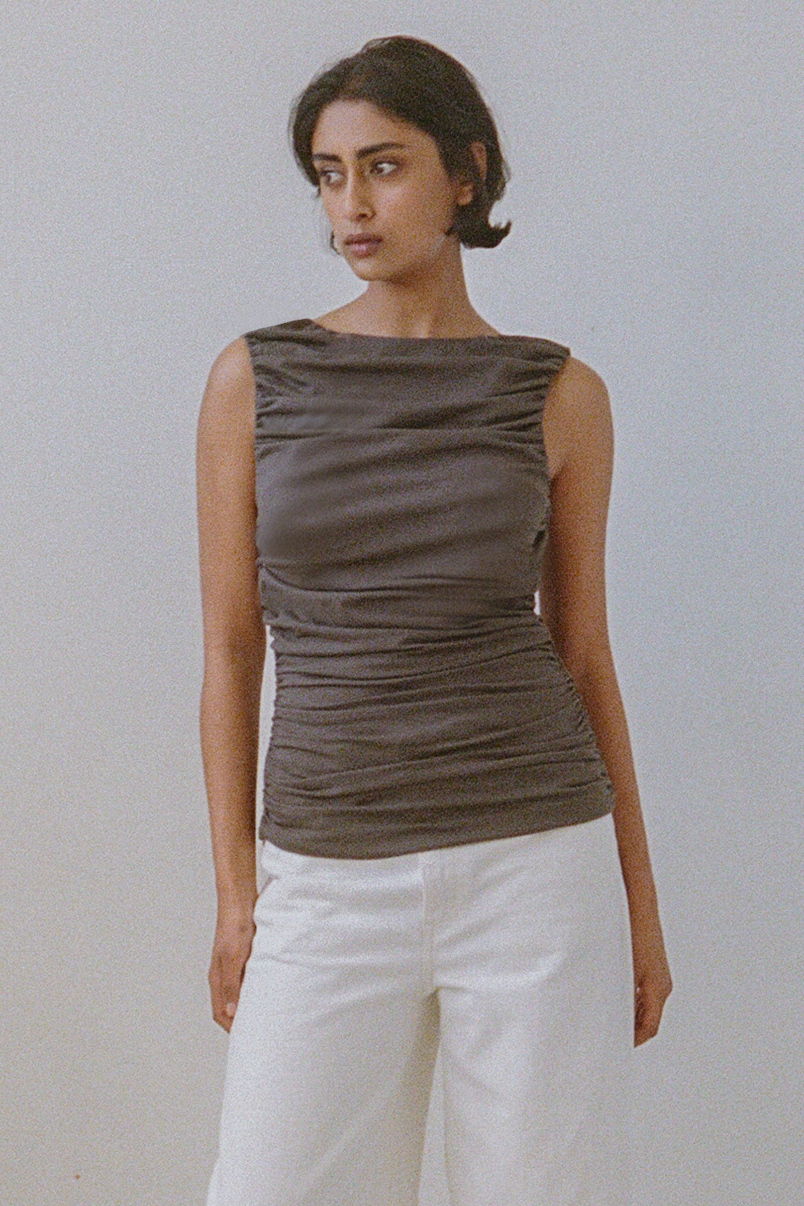 Ripple Top in Charcoal