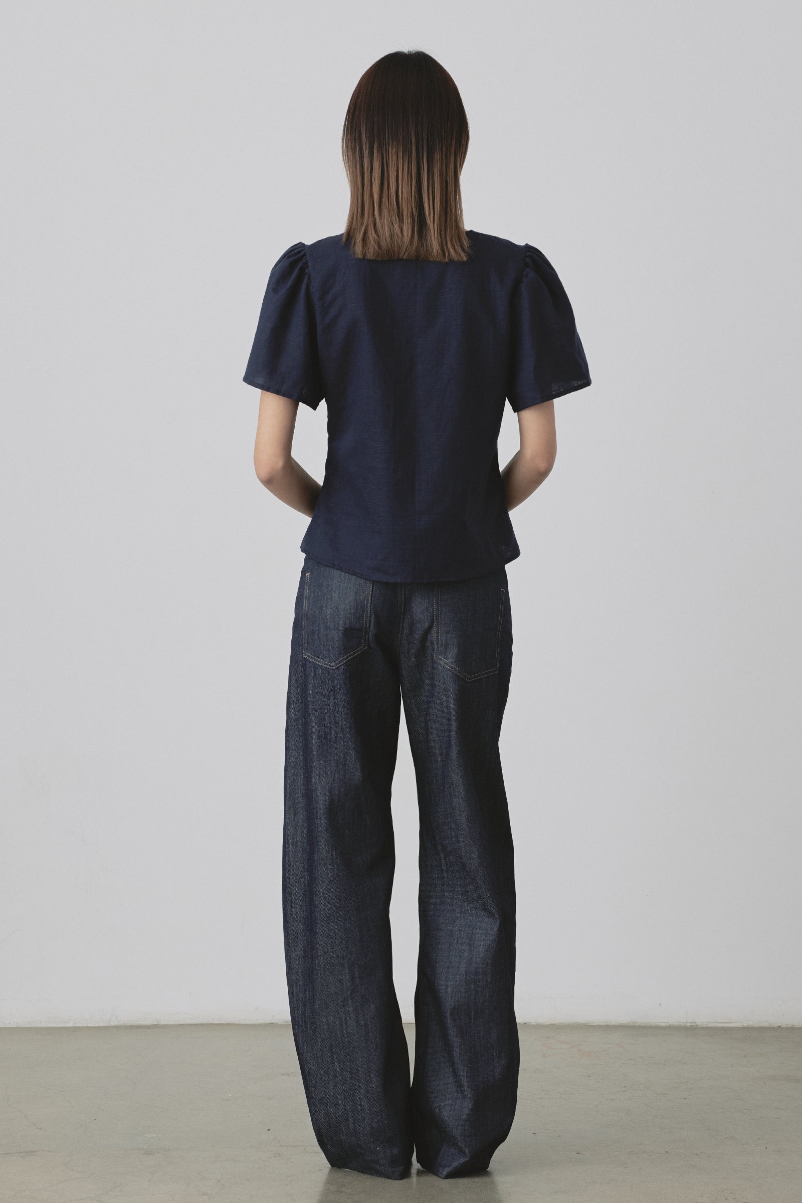 Maja Top in Navy