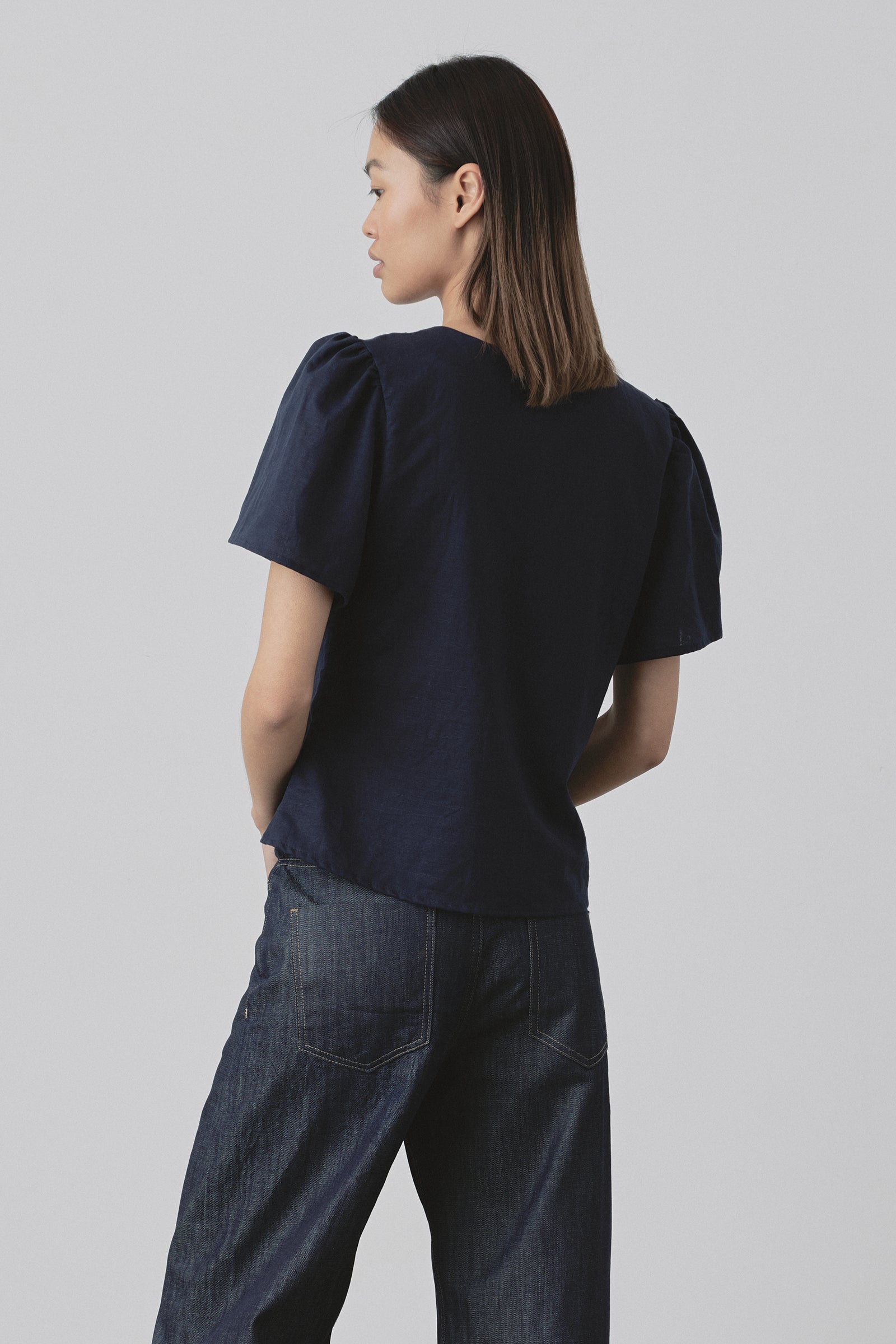 Maja Top in Navy