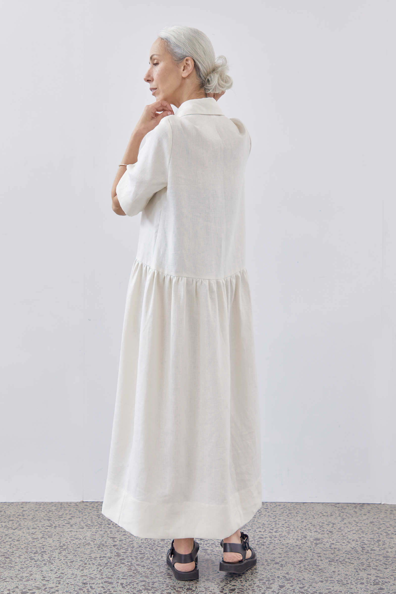 Mes Deux Midi Dress in Ivory