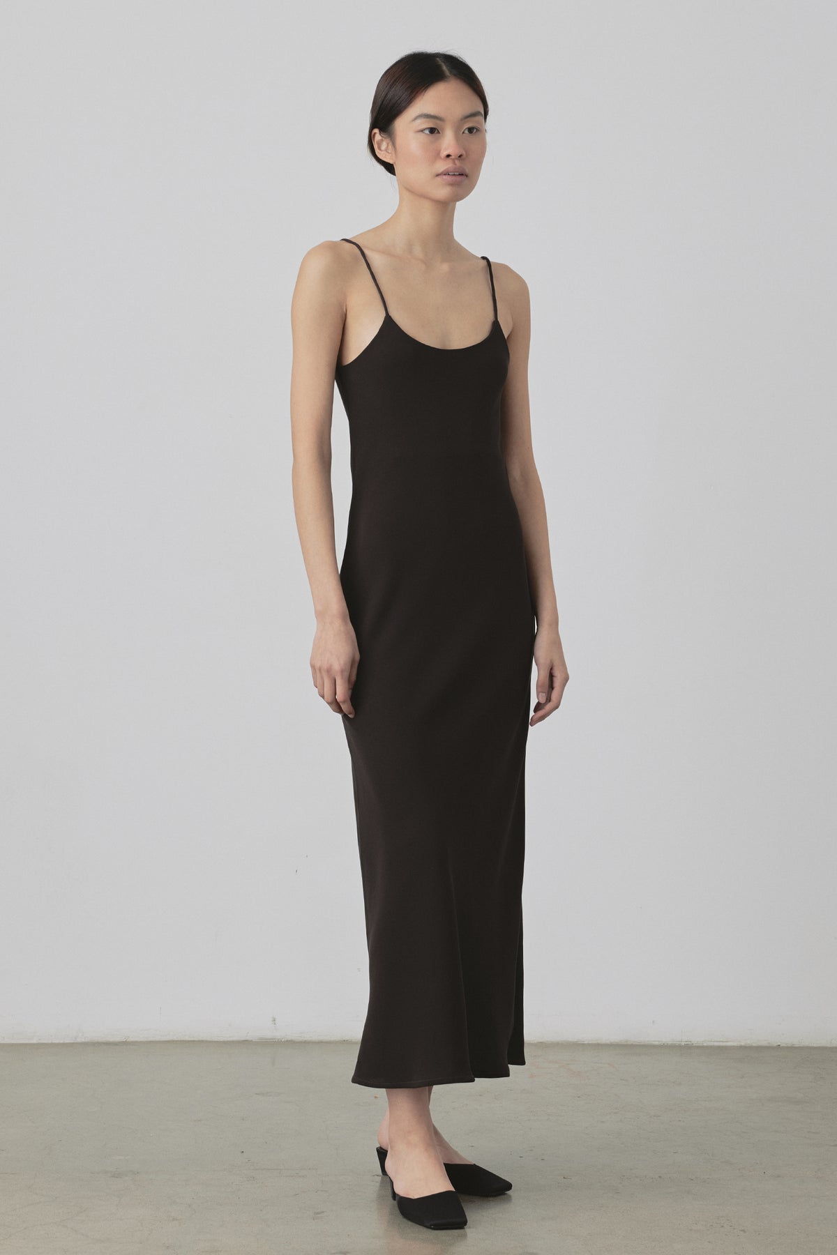 Nineties Dress in Chocolate Ellis Label