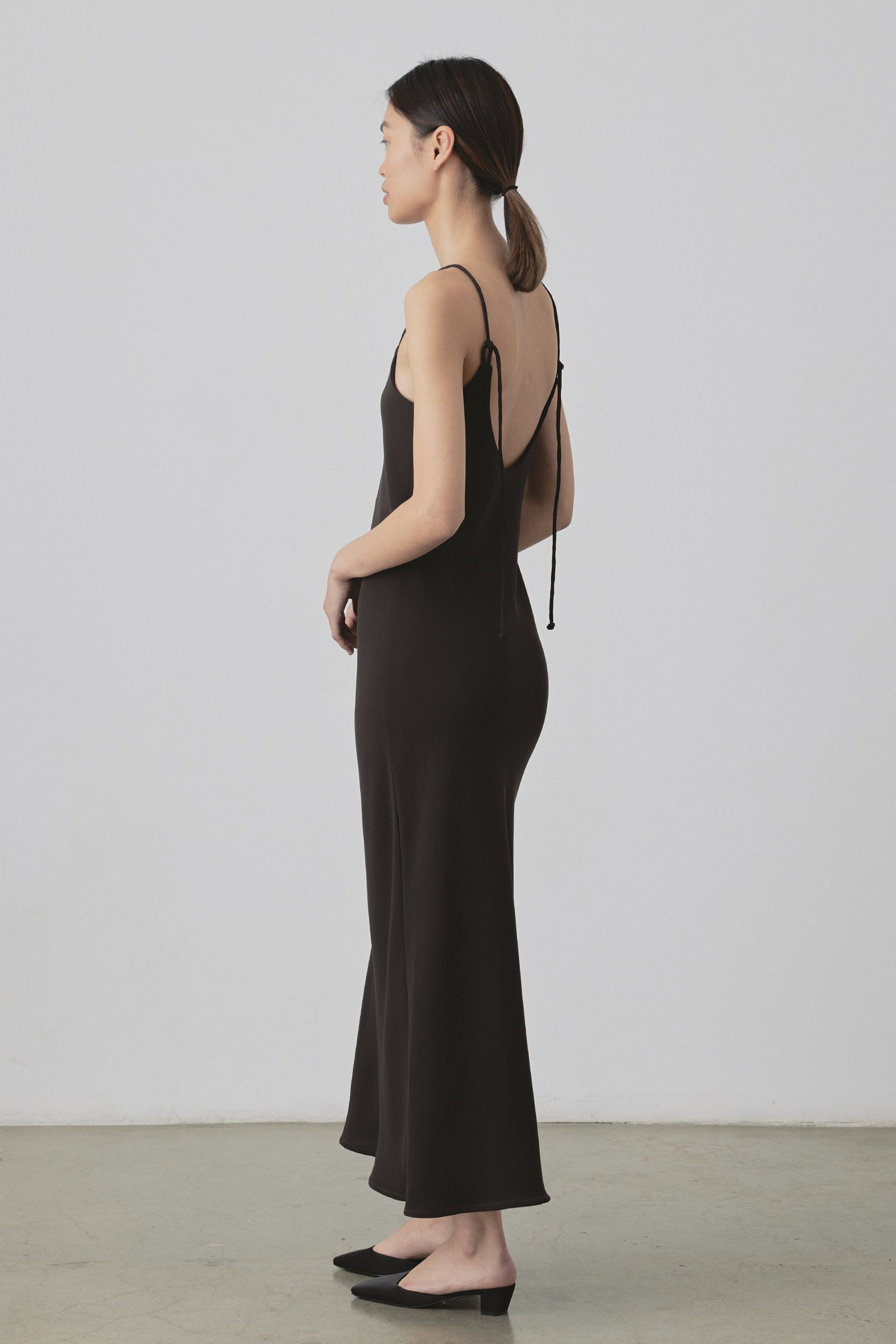 Nineties Dress in Chocolate