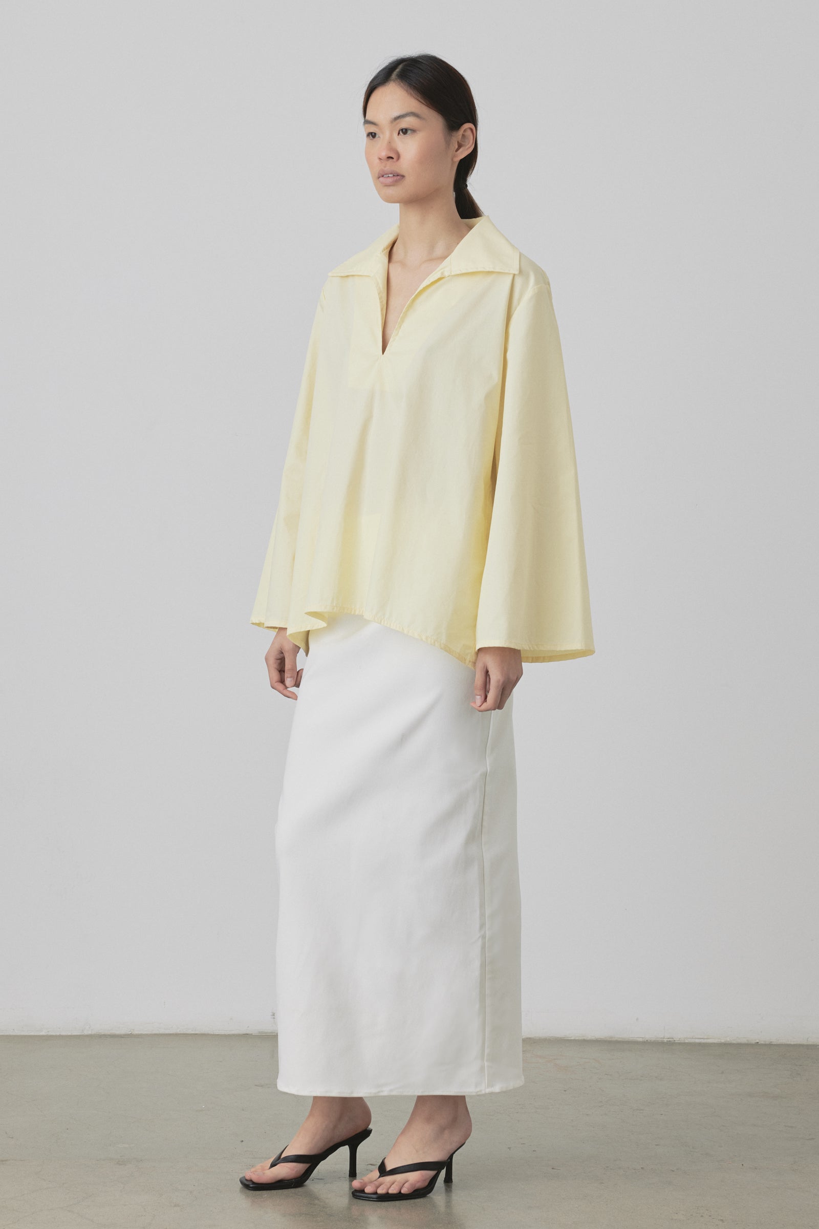 Polo Cotton Shirt in Butter
