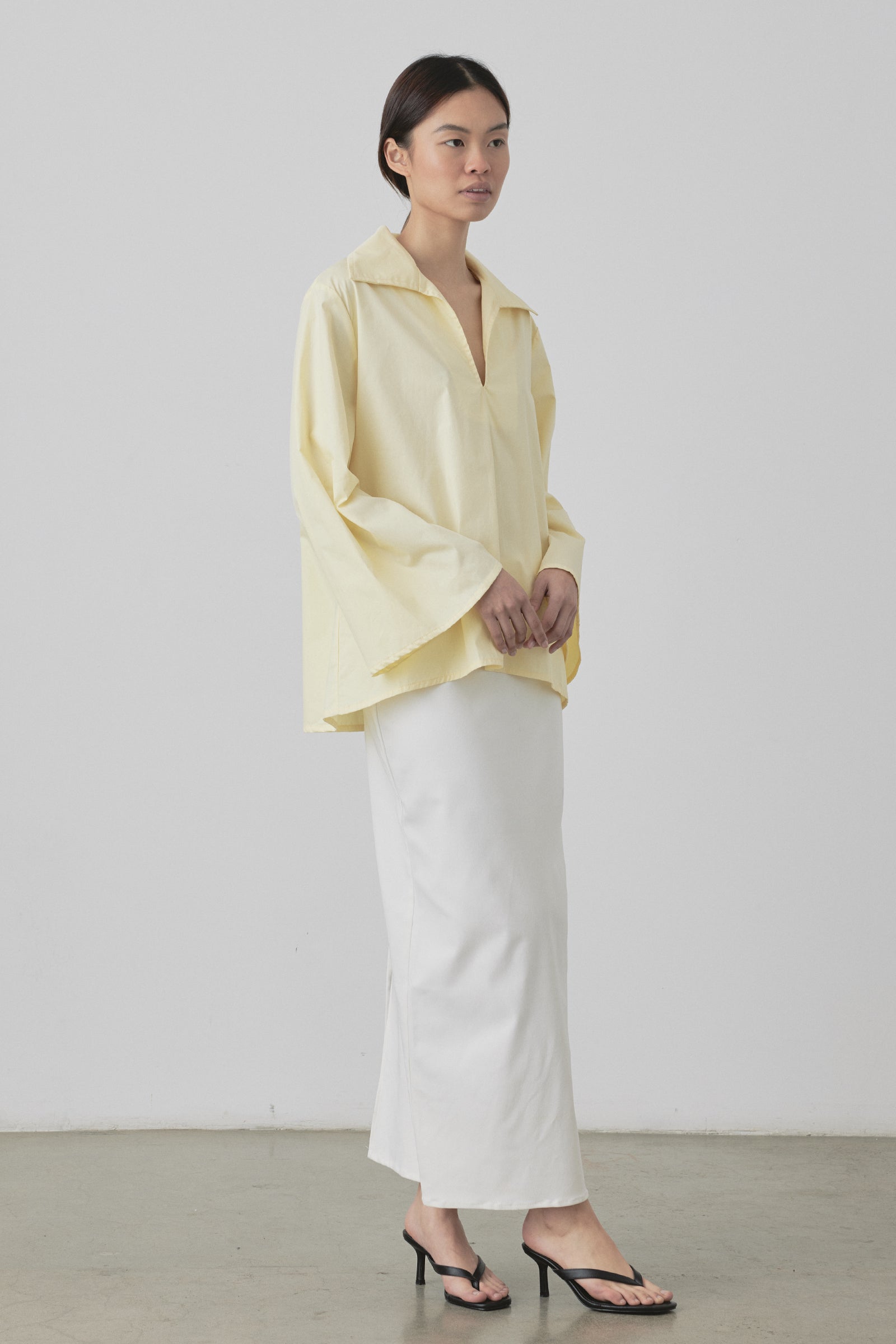 Polo Cotton Shirt in Butter
