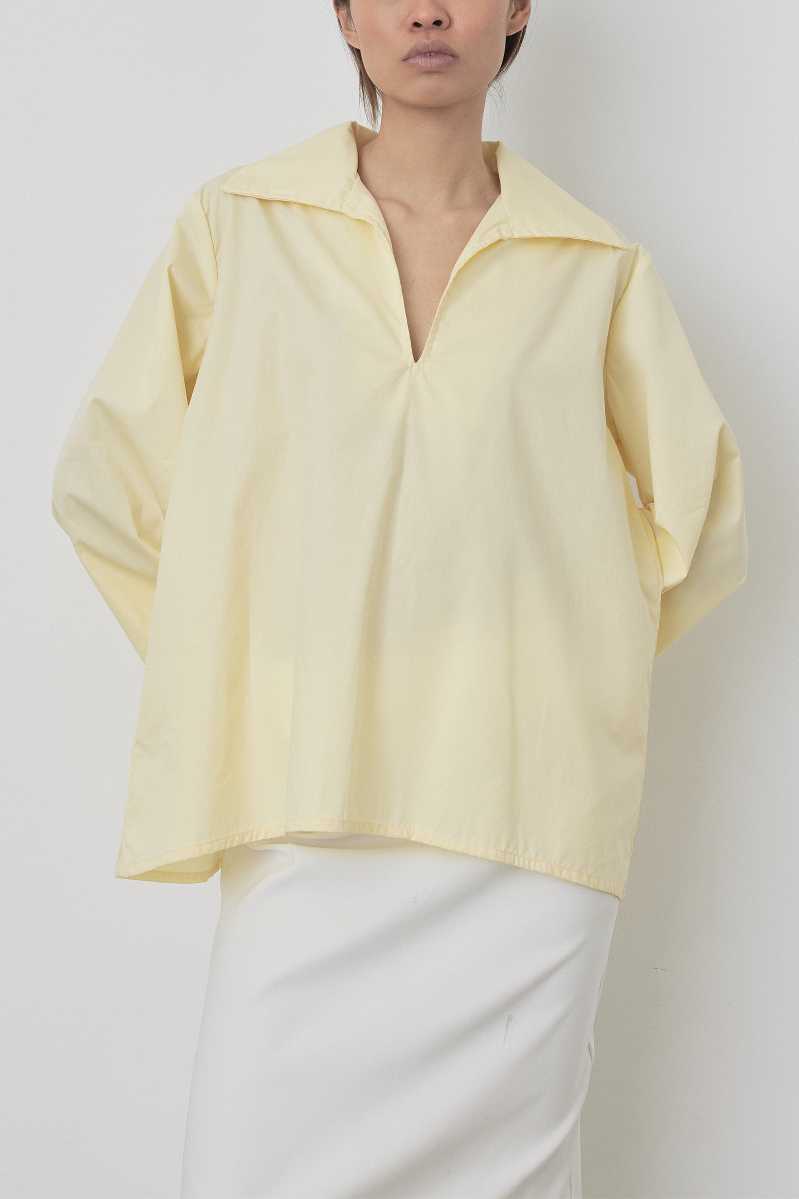 Polo Cotton Shirt in Butter