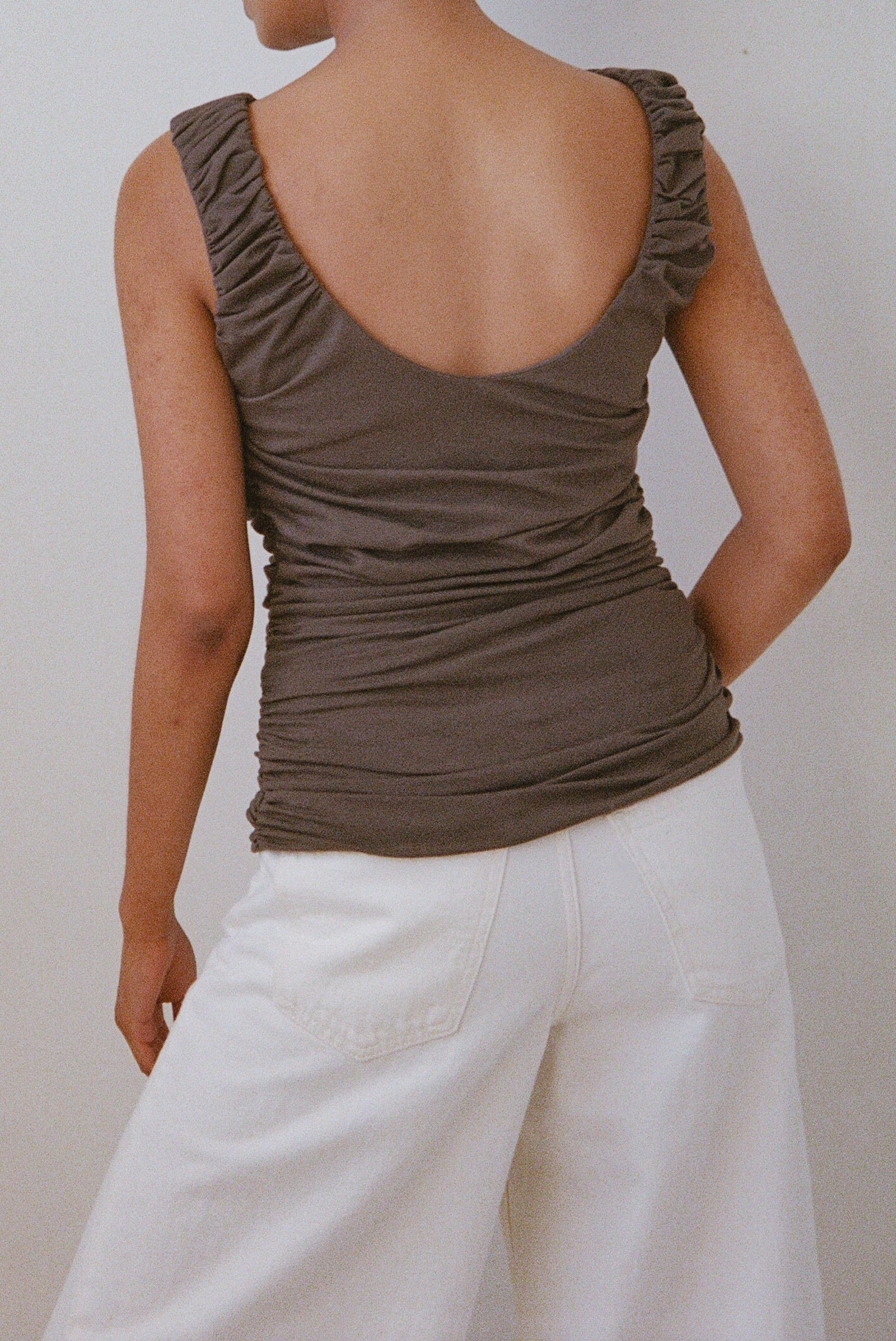 Ripple Top in Charcoal