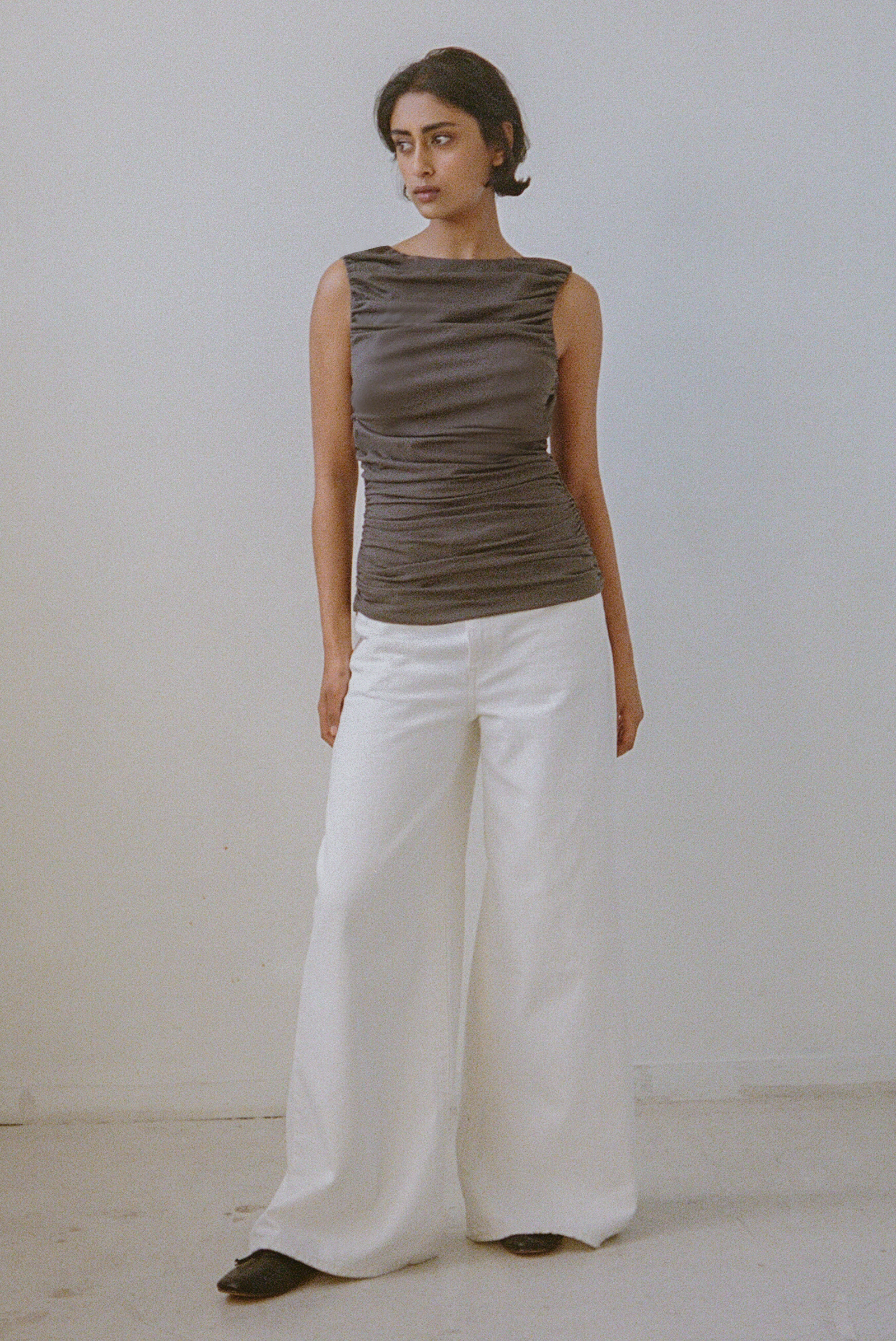 Ripple Top in Charcoal