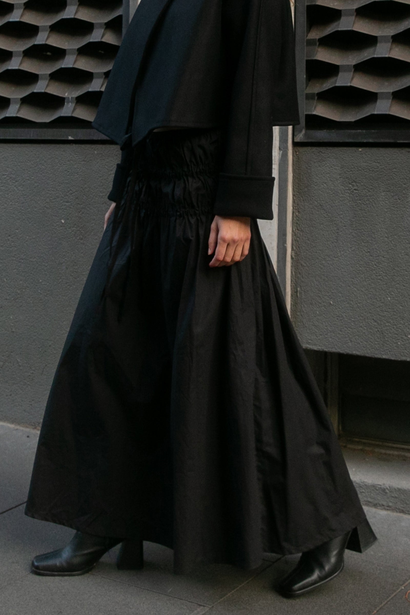 Tier Maxi Skirt in Black