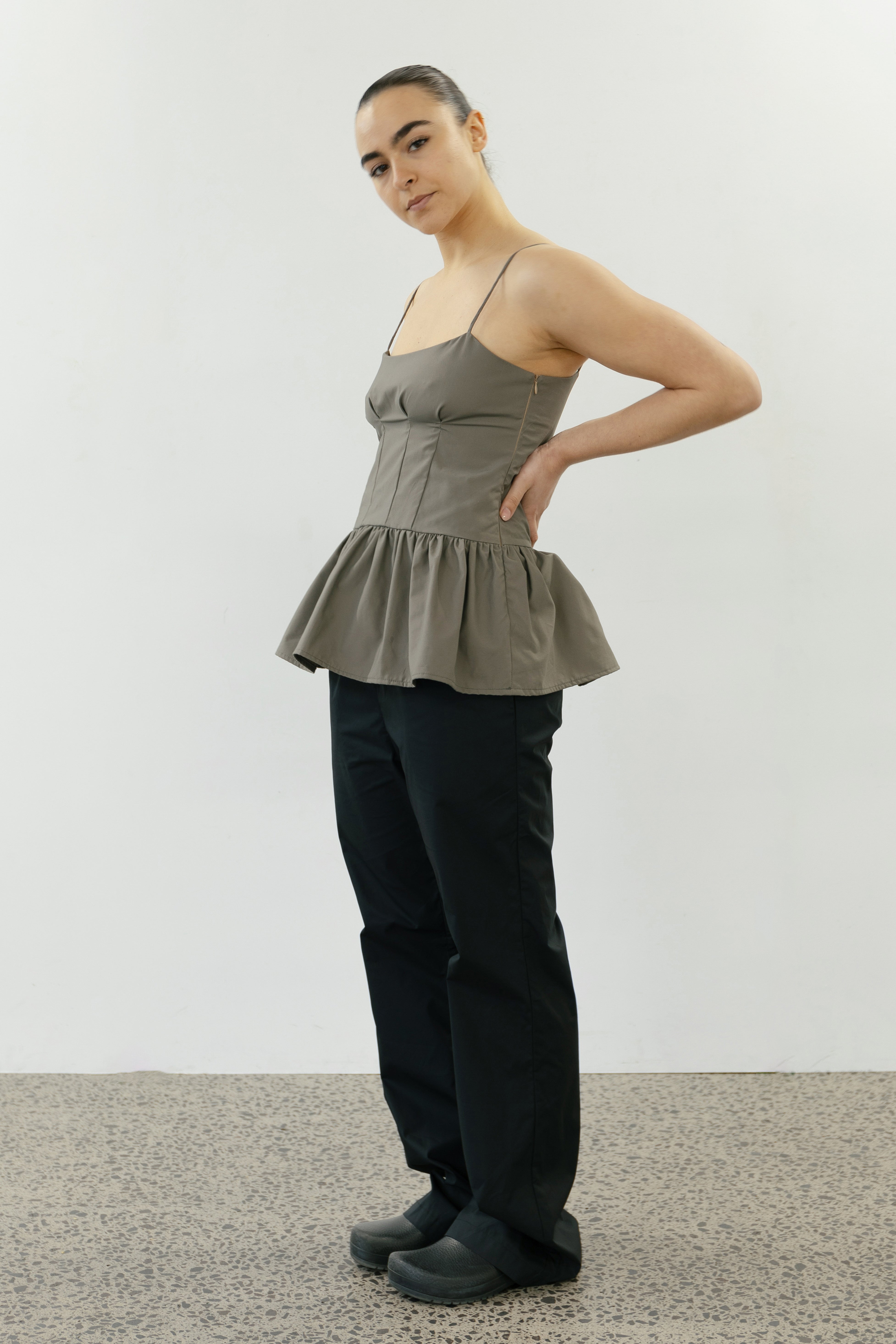 Thirties Straight Pant in Black