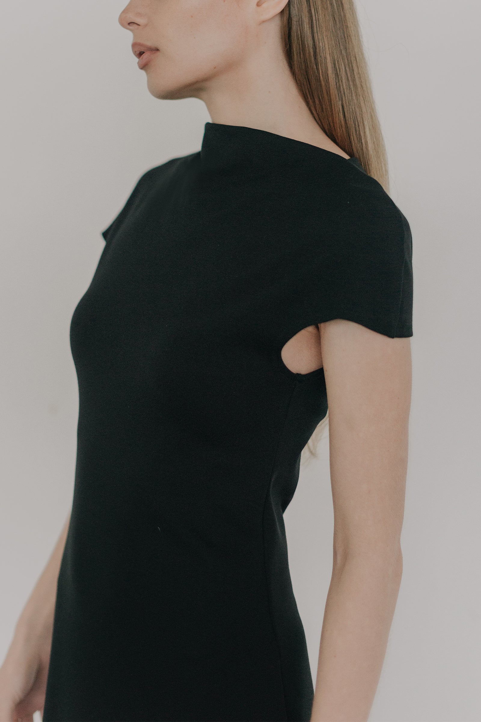 Veil Dress in Black