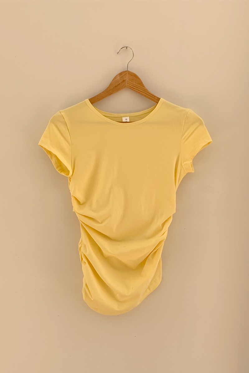Warp SS tee in Lemon