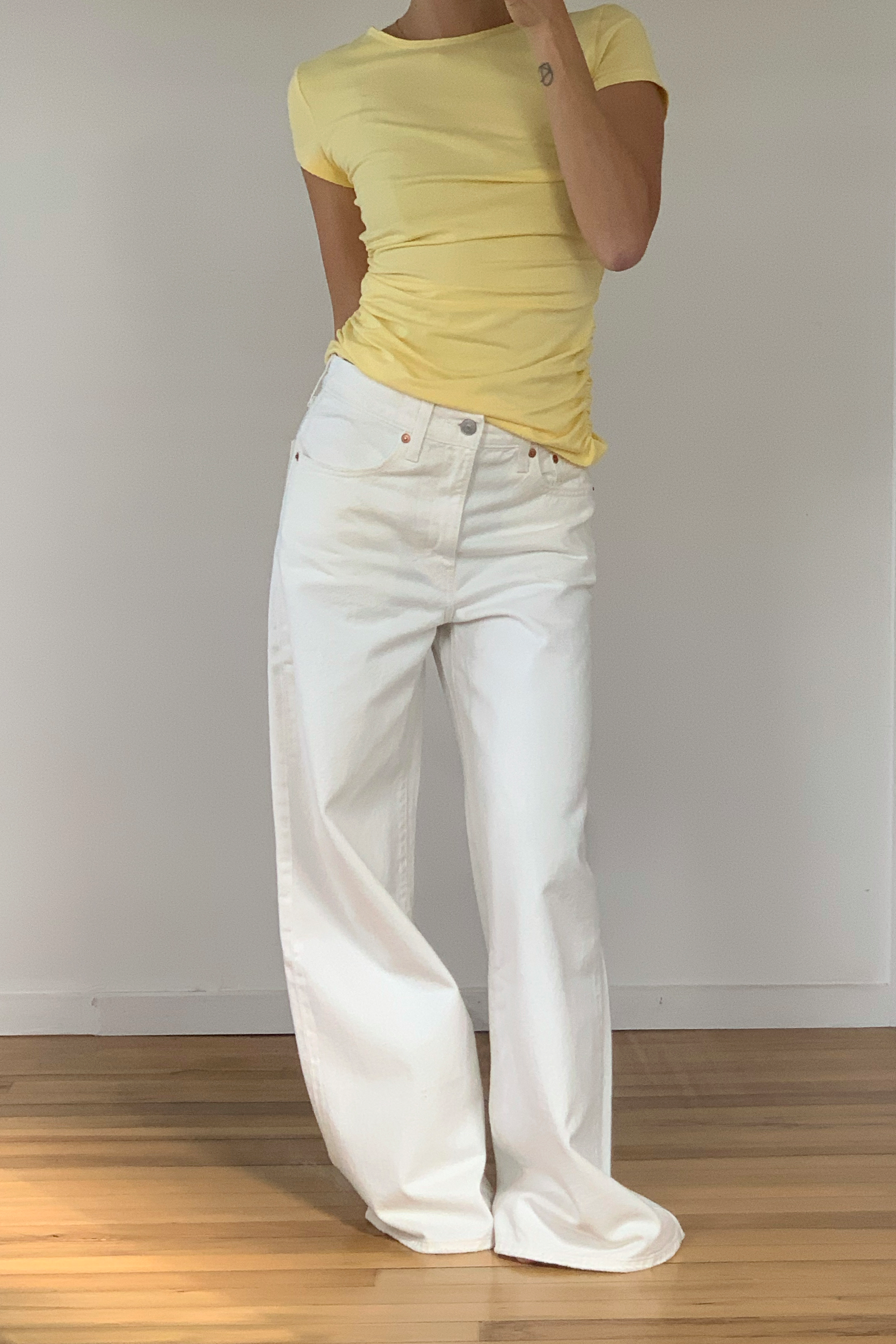 Warp SS tee in Lemon