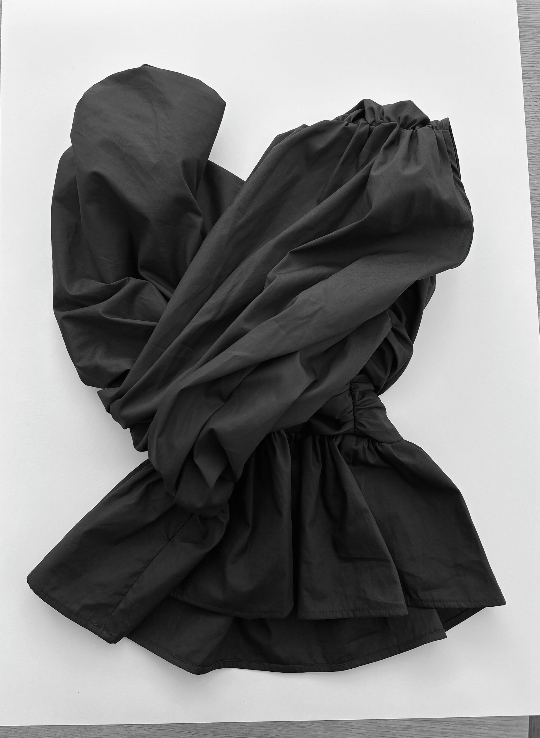 Wrap Bodice Deux Top in Black