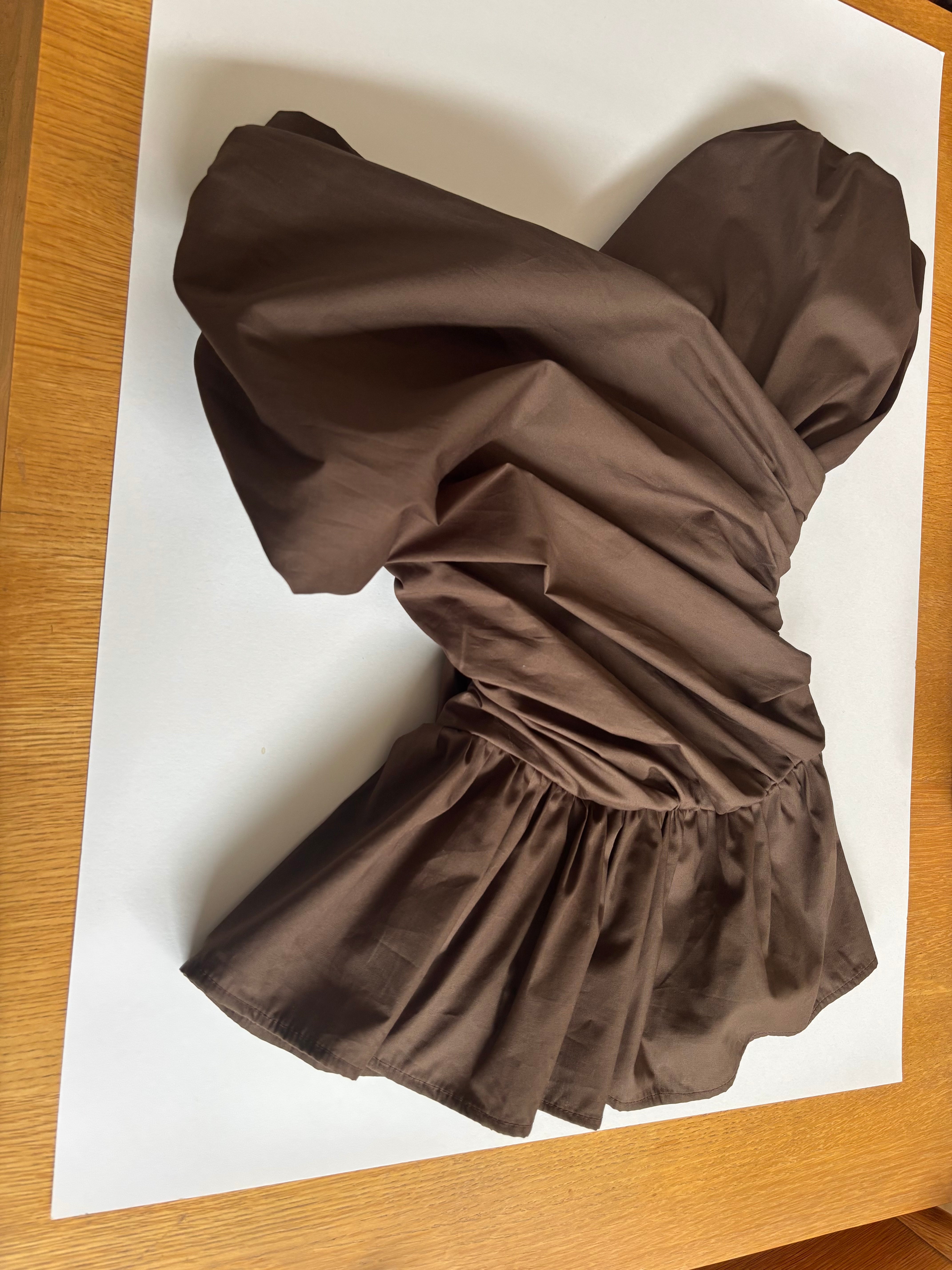 Wrap Bodice Deux Top in Chocolate