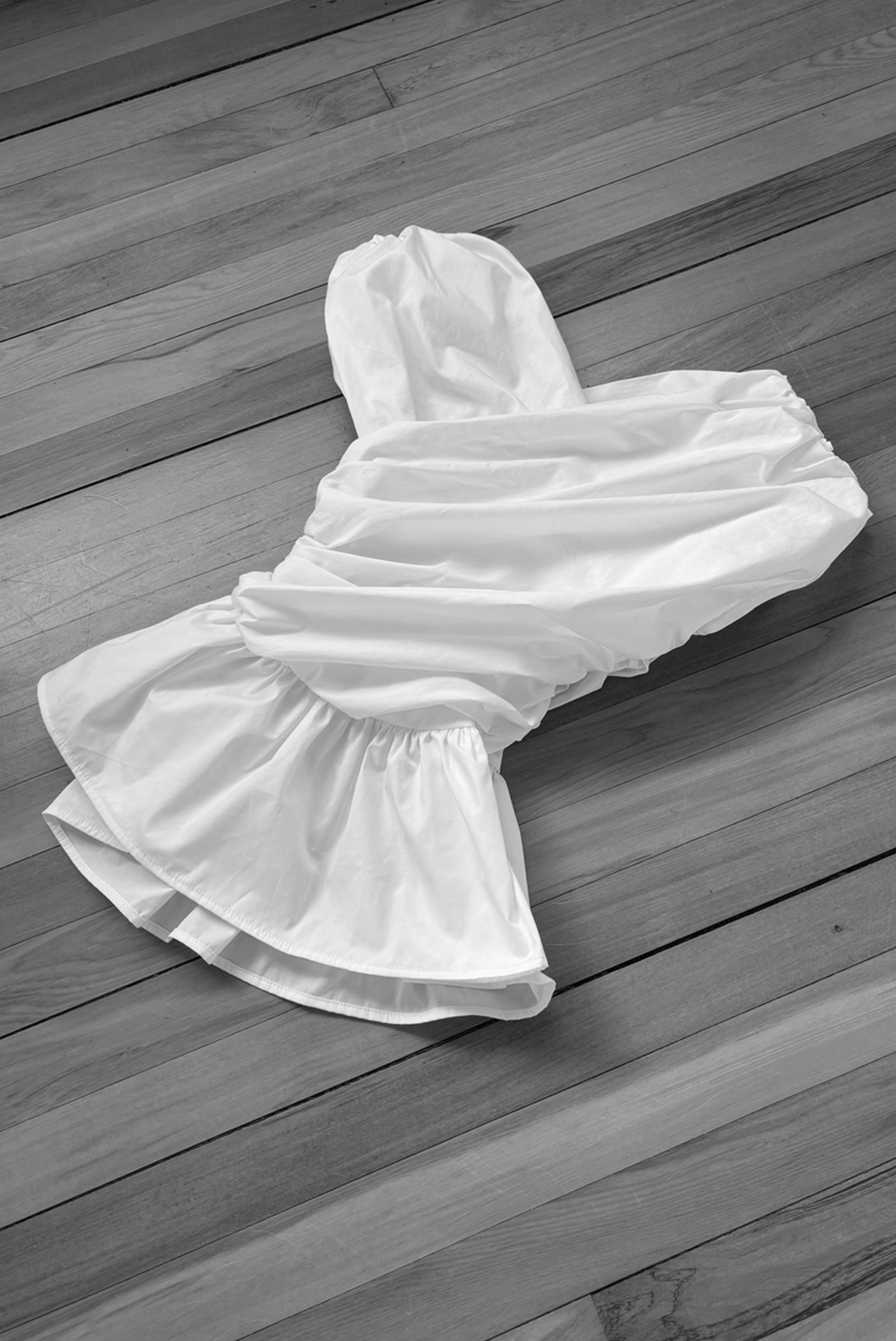 Wrap Bodice Deux Top in White