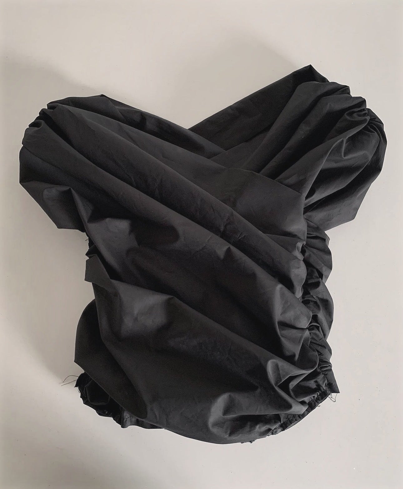 Wrap Bodice Top in Black