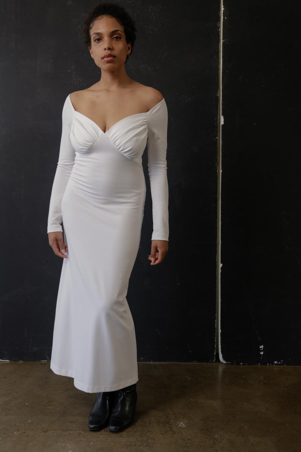 Bustier Dress in White