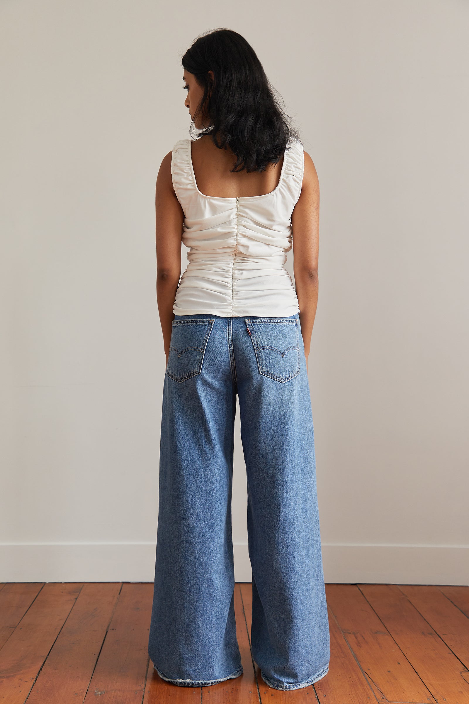 Basque Top in Silver