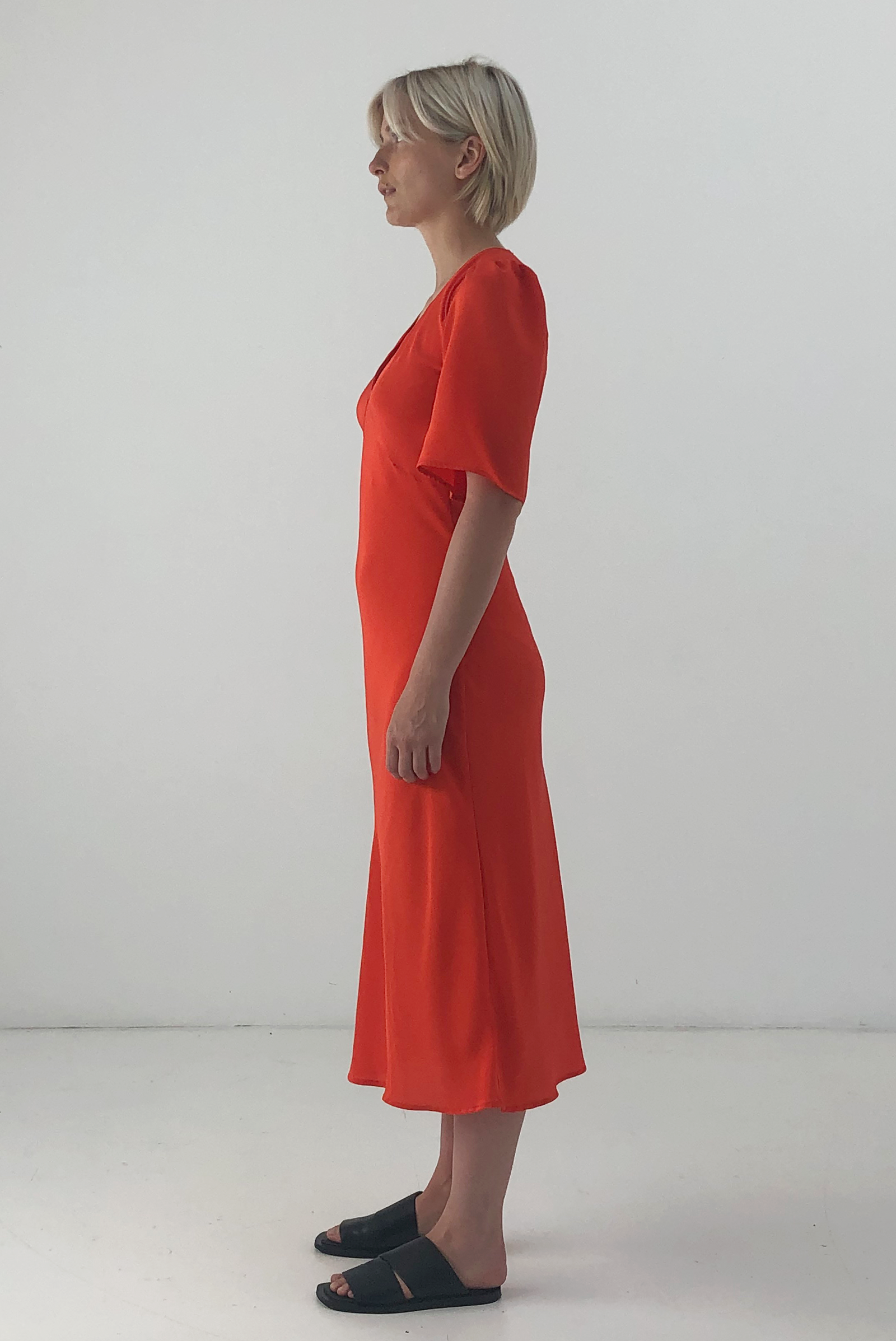 Paloma Deux Dress in Scarlet