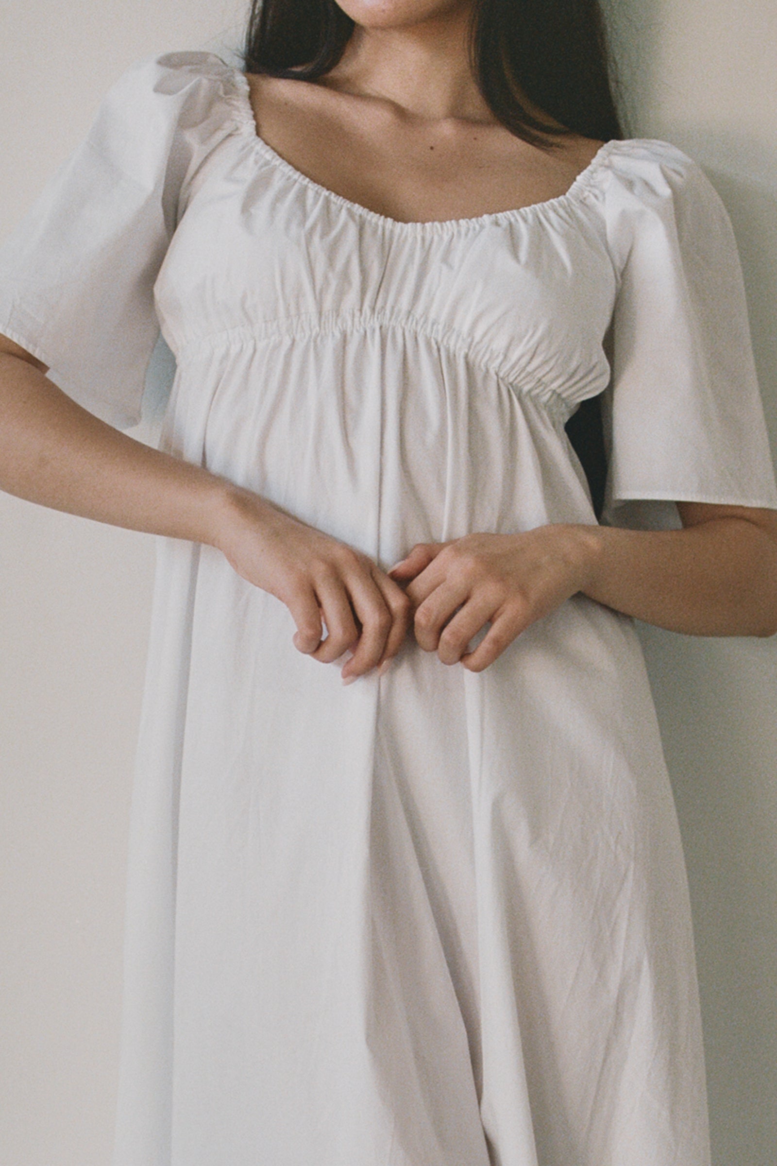 Bodice Deux Dress in White