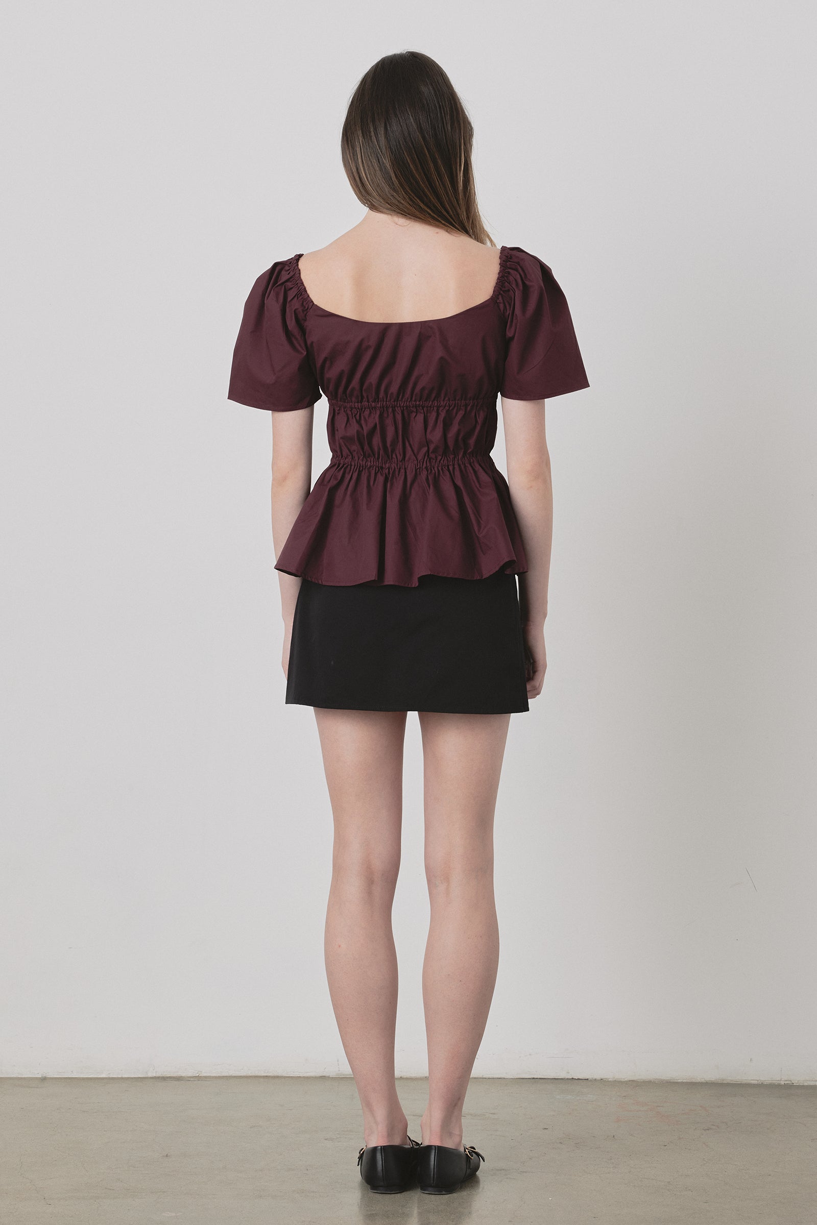 Bodice Top in Burgundy