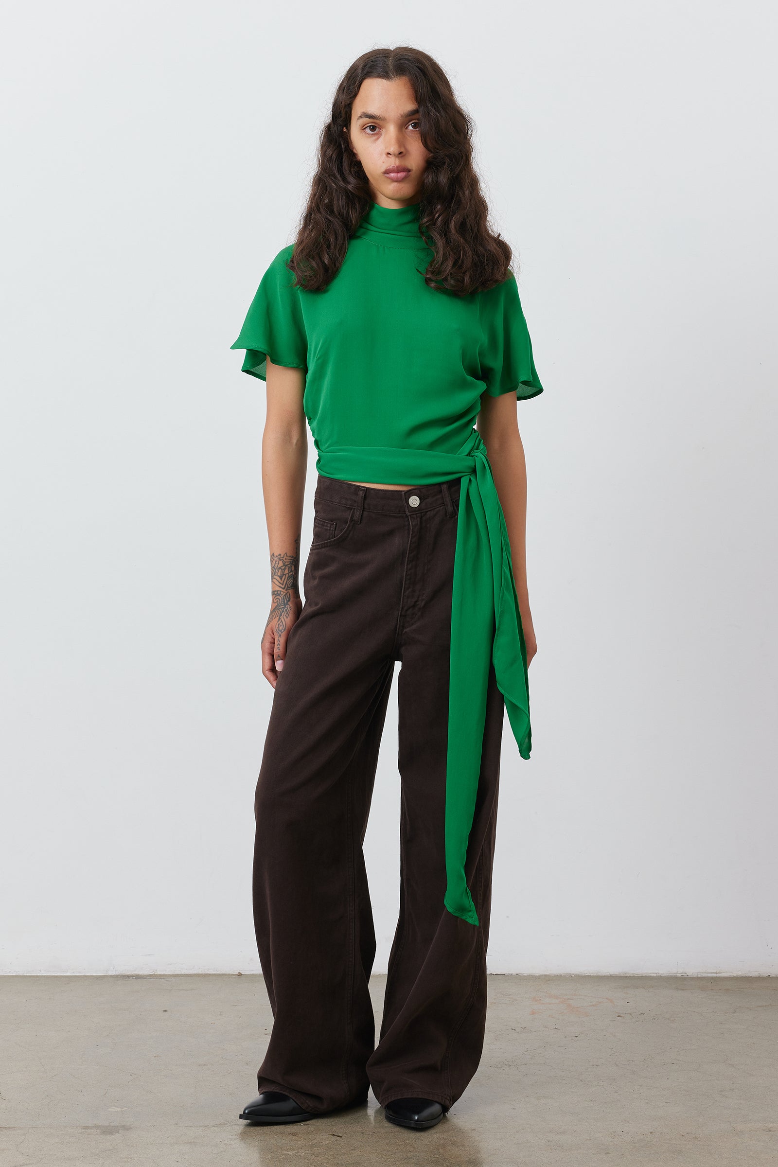 Bonnie Top in Emerald